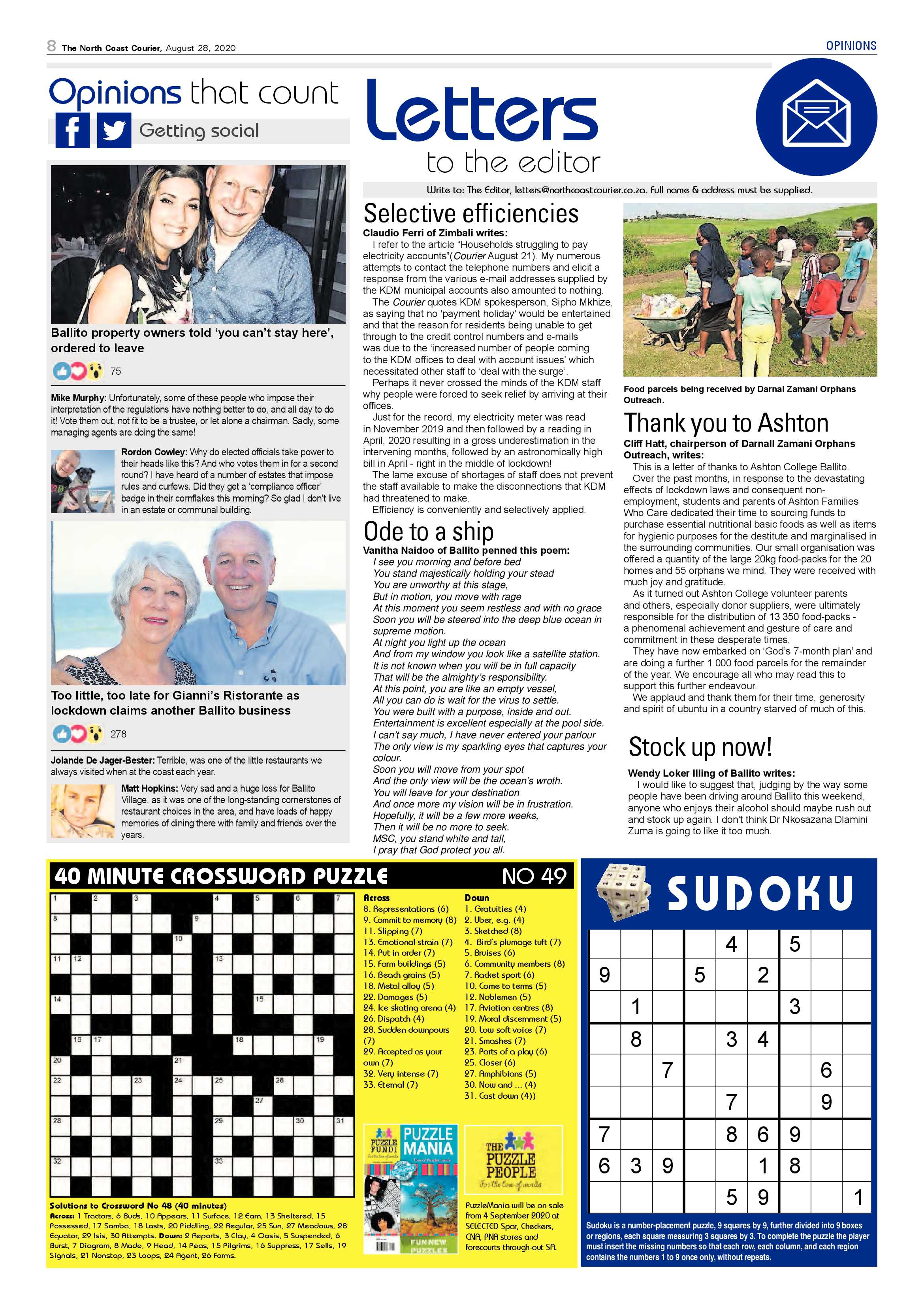 North Coast Courier 28 August 2020 page 8