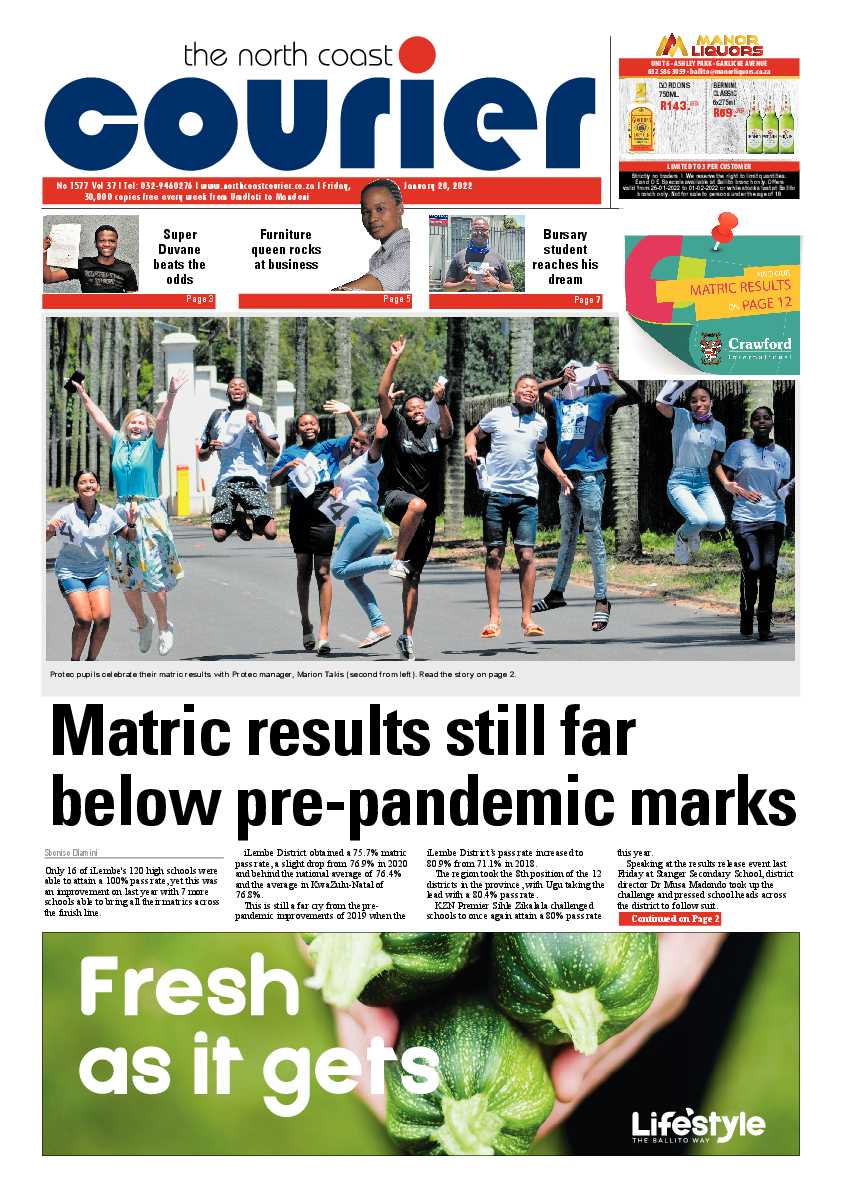 North Coast Courier 28 January 2022 page 1