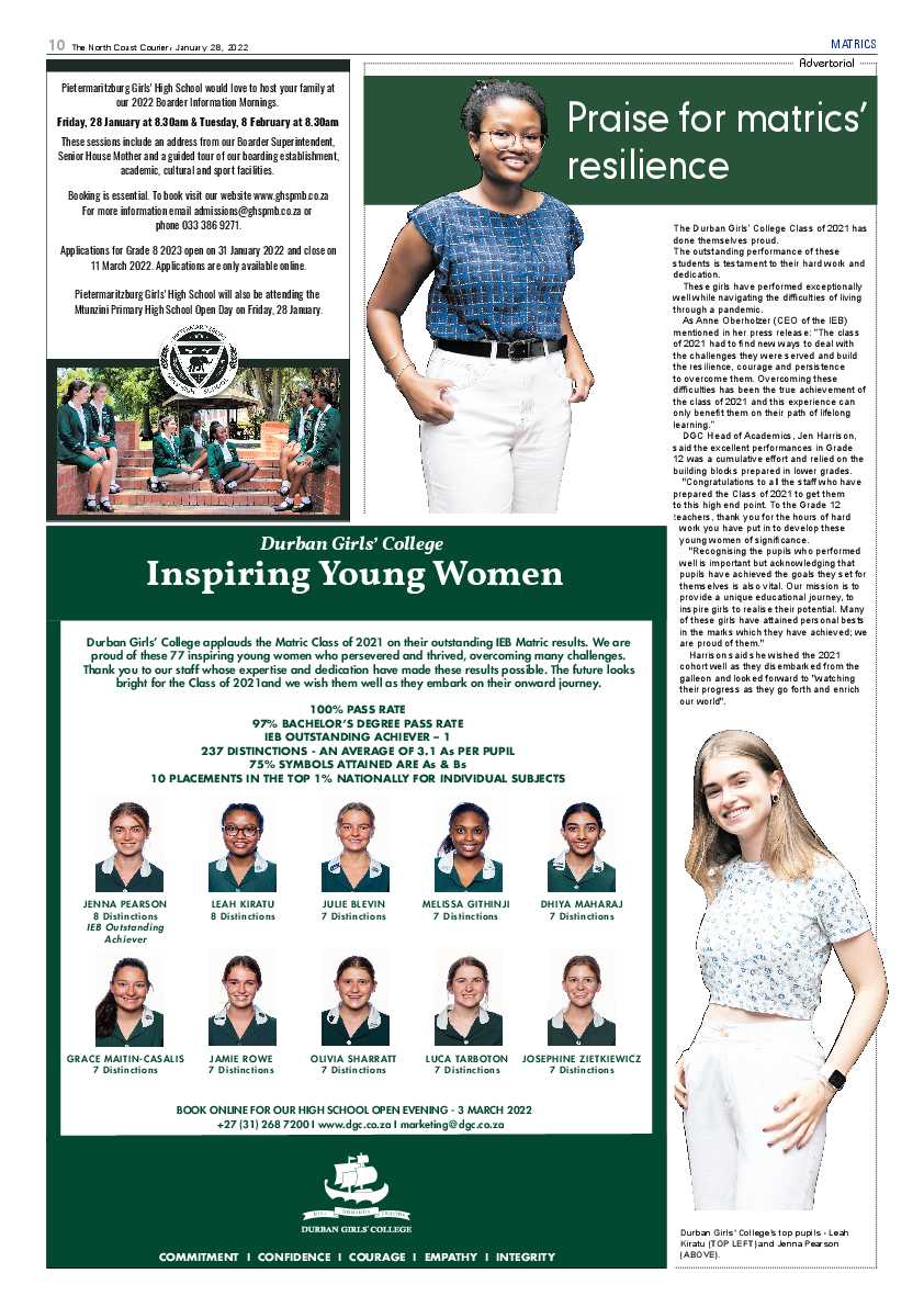 North Coast Courier 28 January 2022 page 10