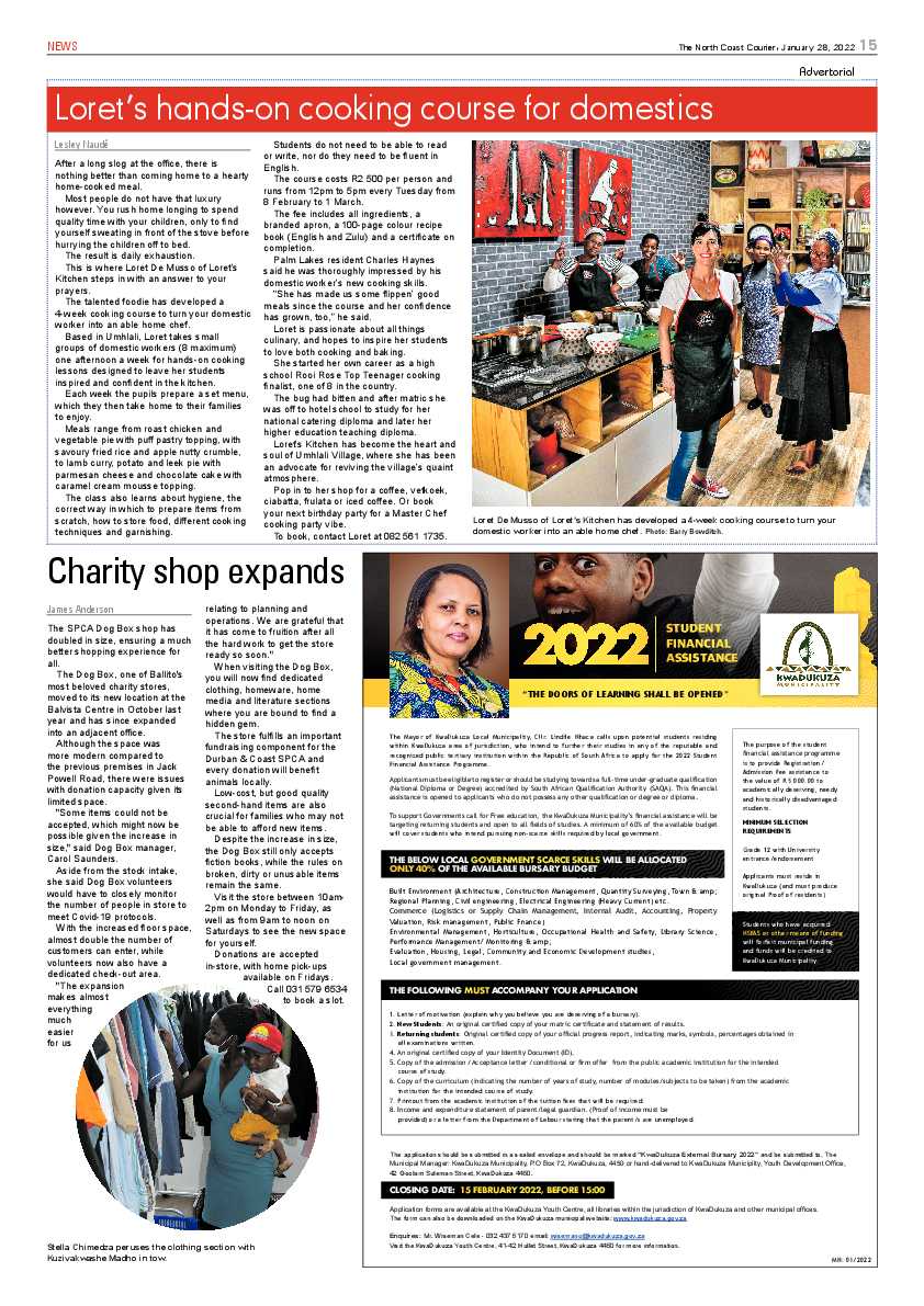 North Coast Courier 28 January 2022 page 15