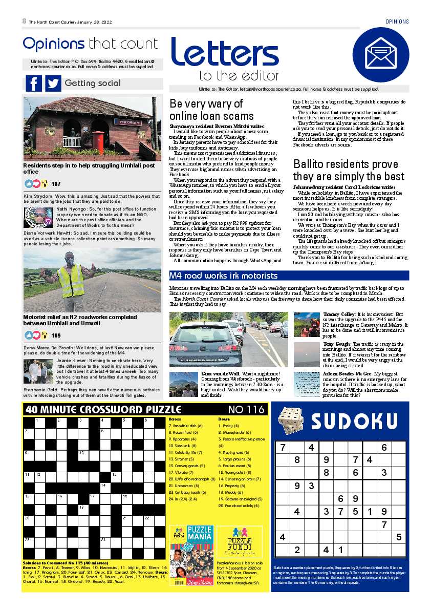 North Coast Courier 28 January 2022 page 8