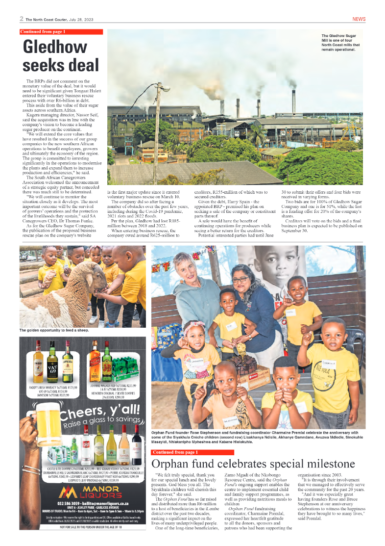 North Coast Courier 28 July 2023 page 2