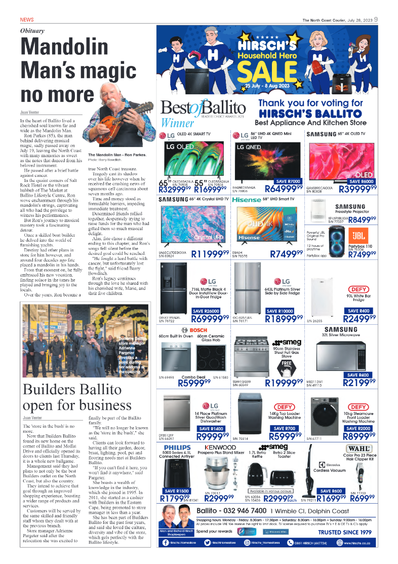 North Coast Courier 28 July 2023 page 9
