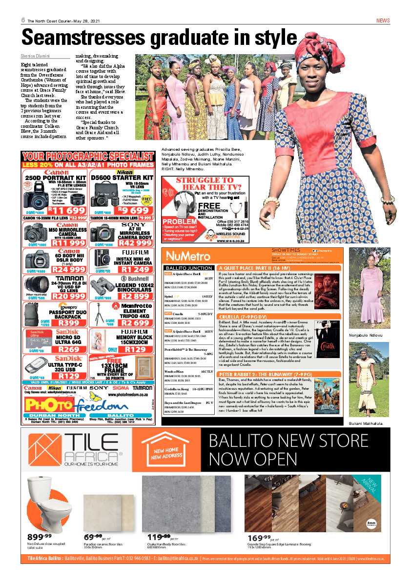 North Coast Courier 28 May 2021 page 6