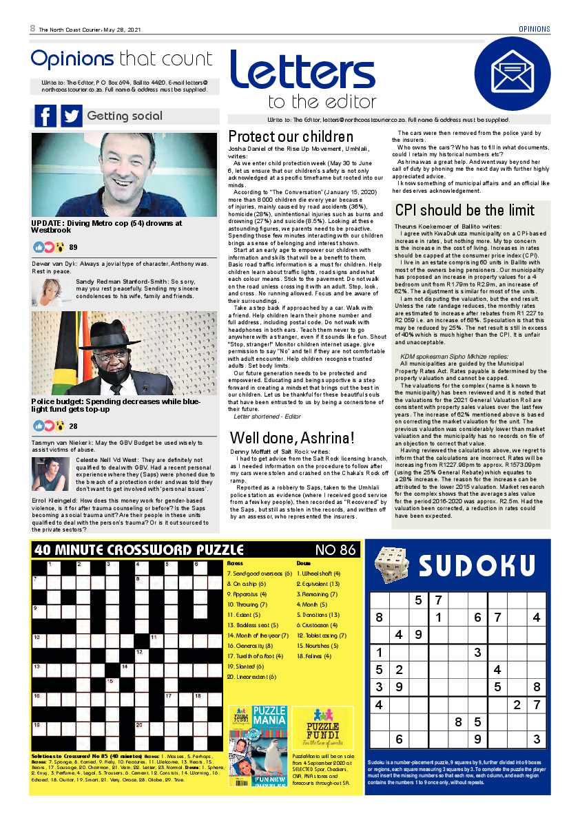 North Coast Courier 28 May 2021 page 8