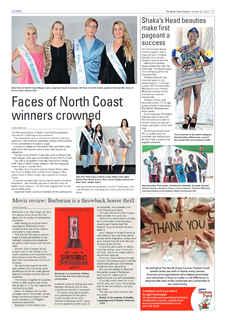 North Coast Courier 28 October 2022 page 19