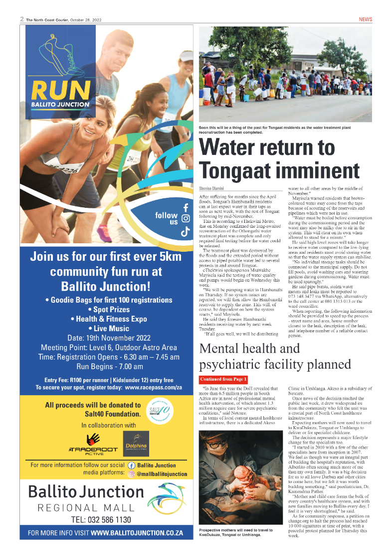 North Coast Courier 28 October 2022 page 2