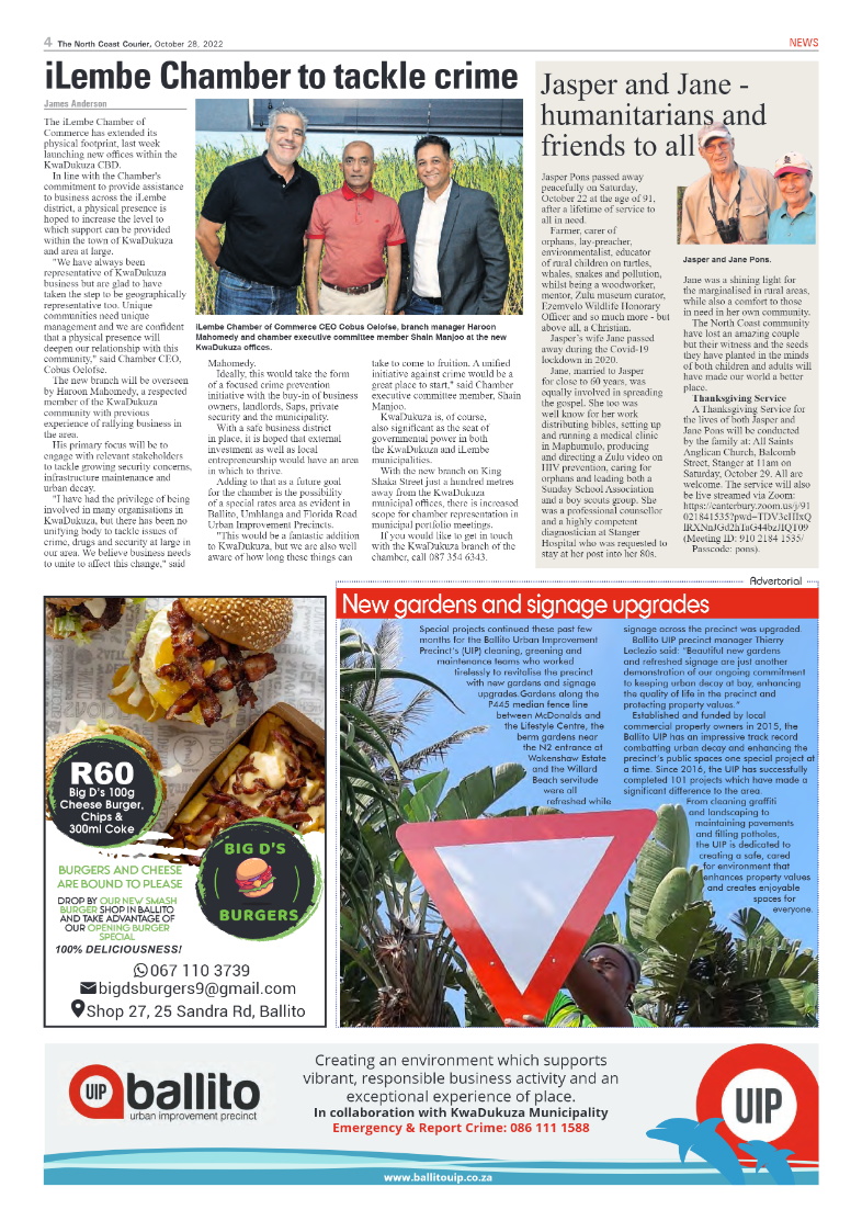 North Coast Courier 28 October 2022 page 4