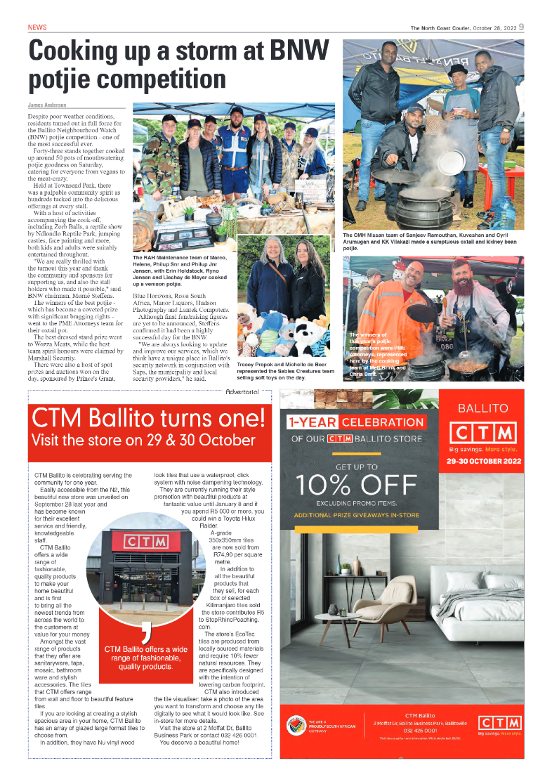 North Coast Courier 28 October 2022 page 9