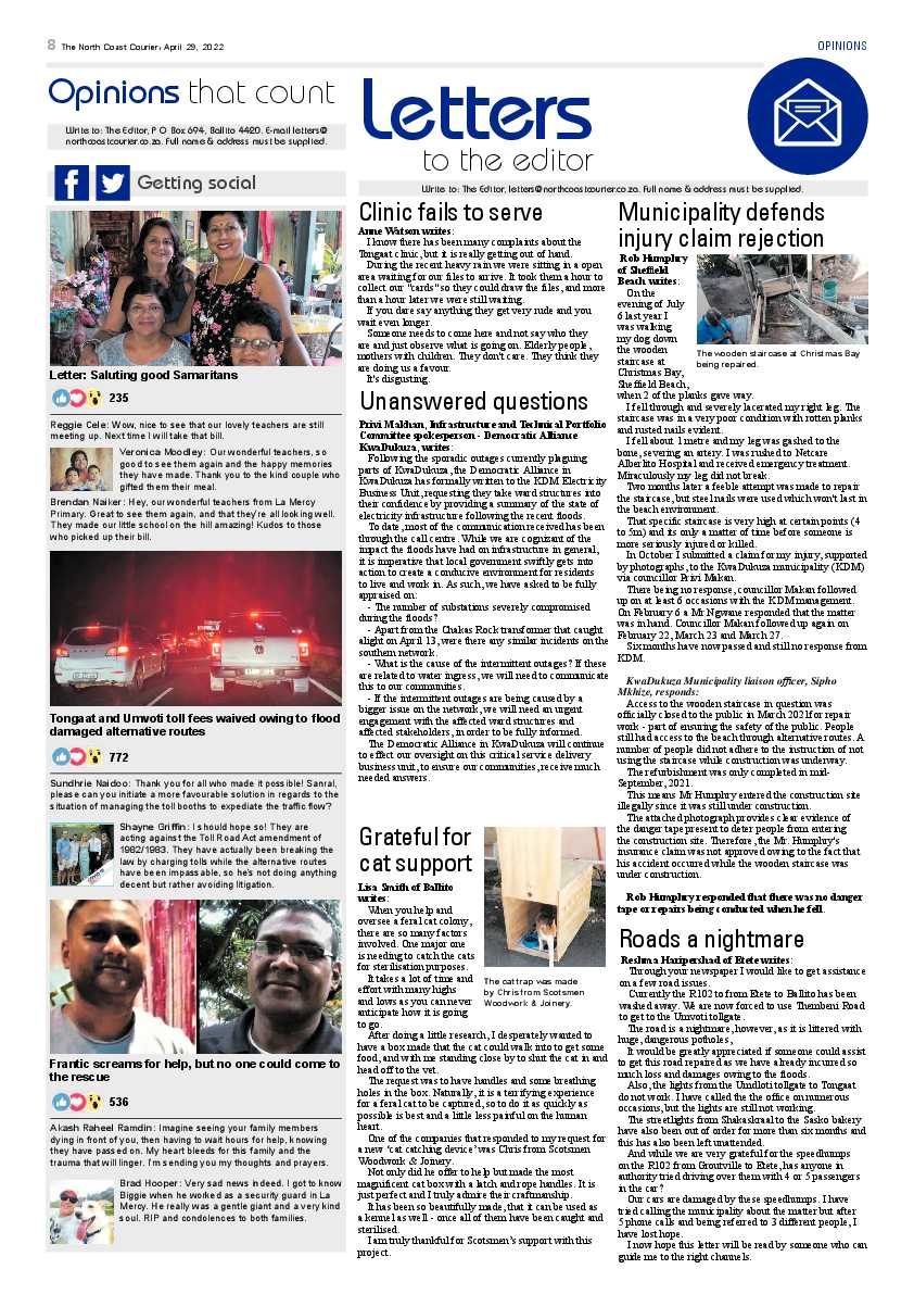 North Coast Courier 29 April 2022 page 8