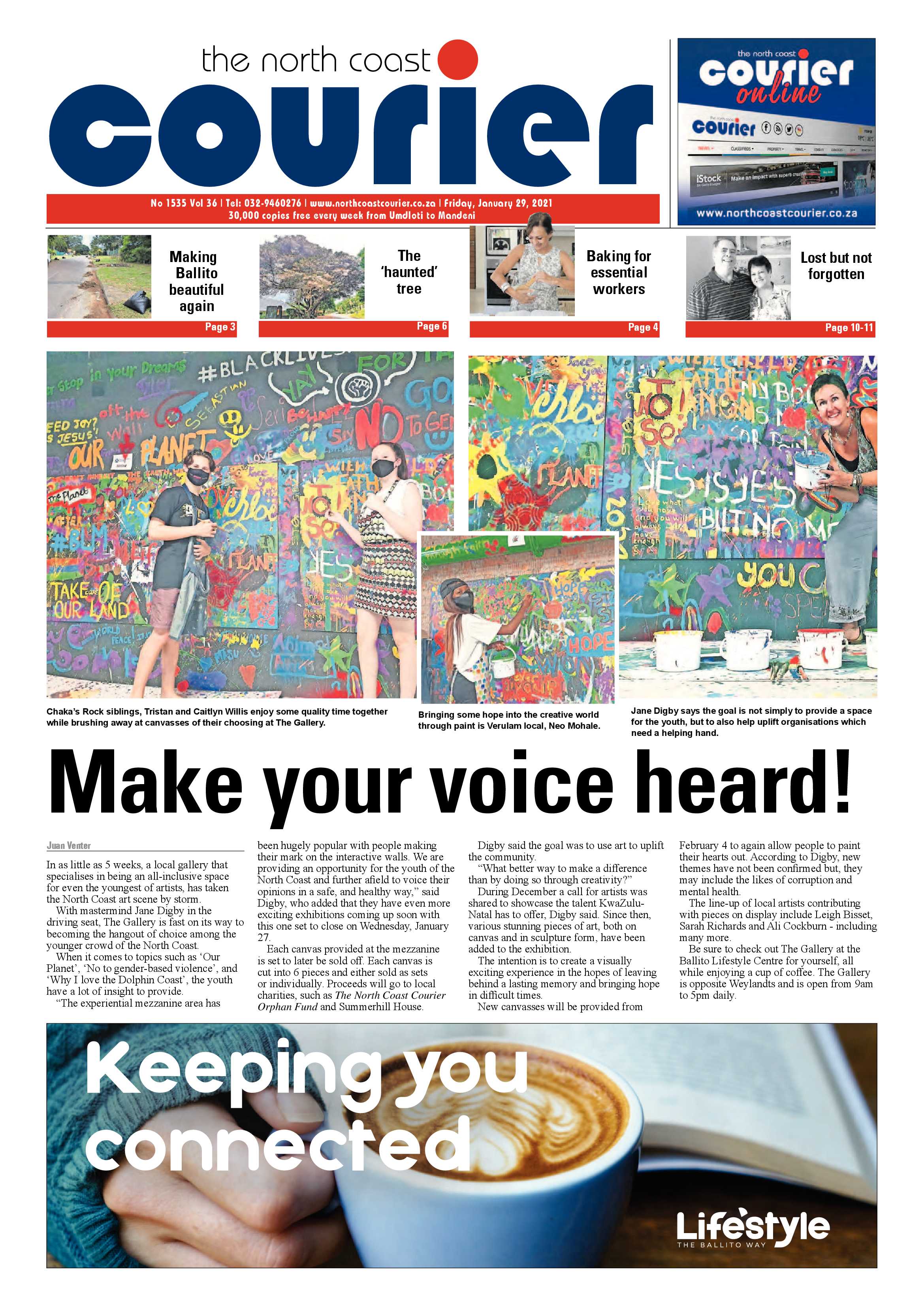 North Coast Courier 29 January 2021 page 1