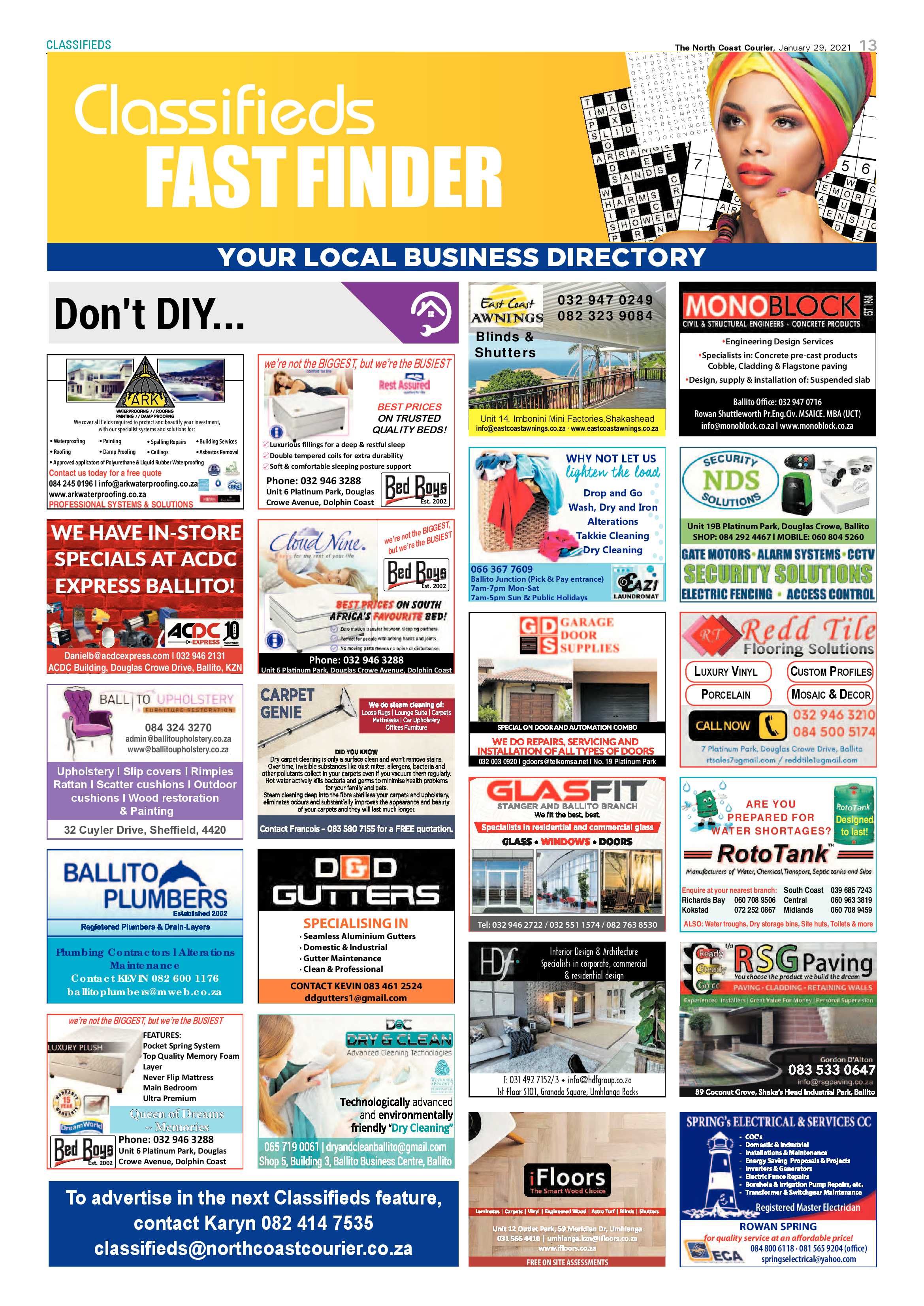 North Coast Courier 29 January 2021 page 13