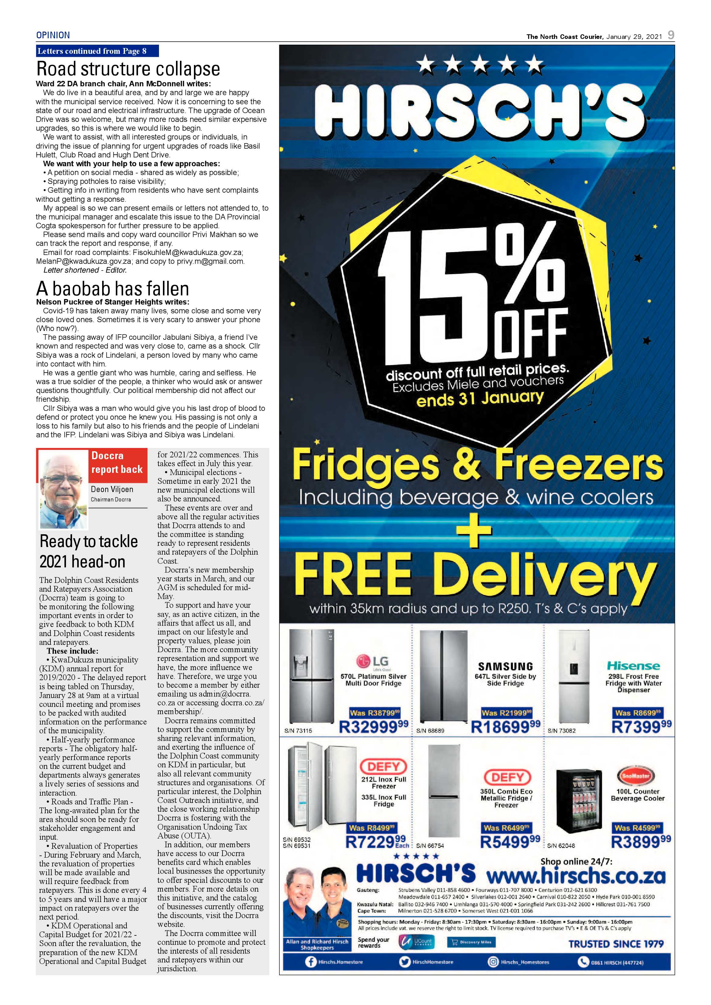 North Coast Courier 29 January 2021 page 9