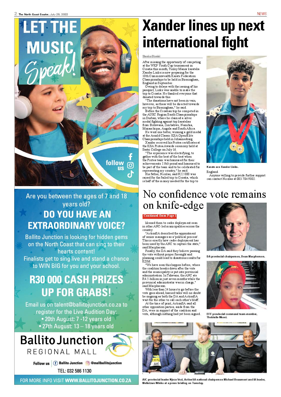 North Coast Courier 29 July 2022 page 2