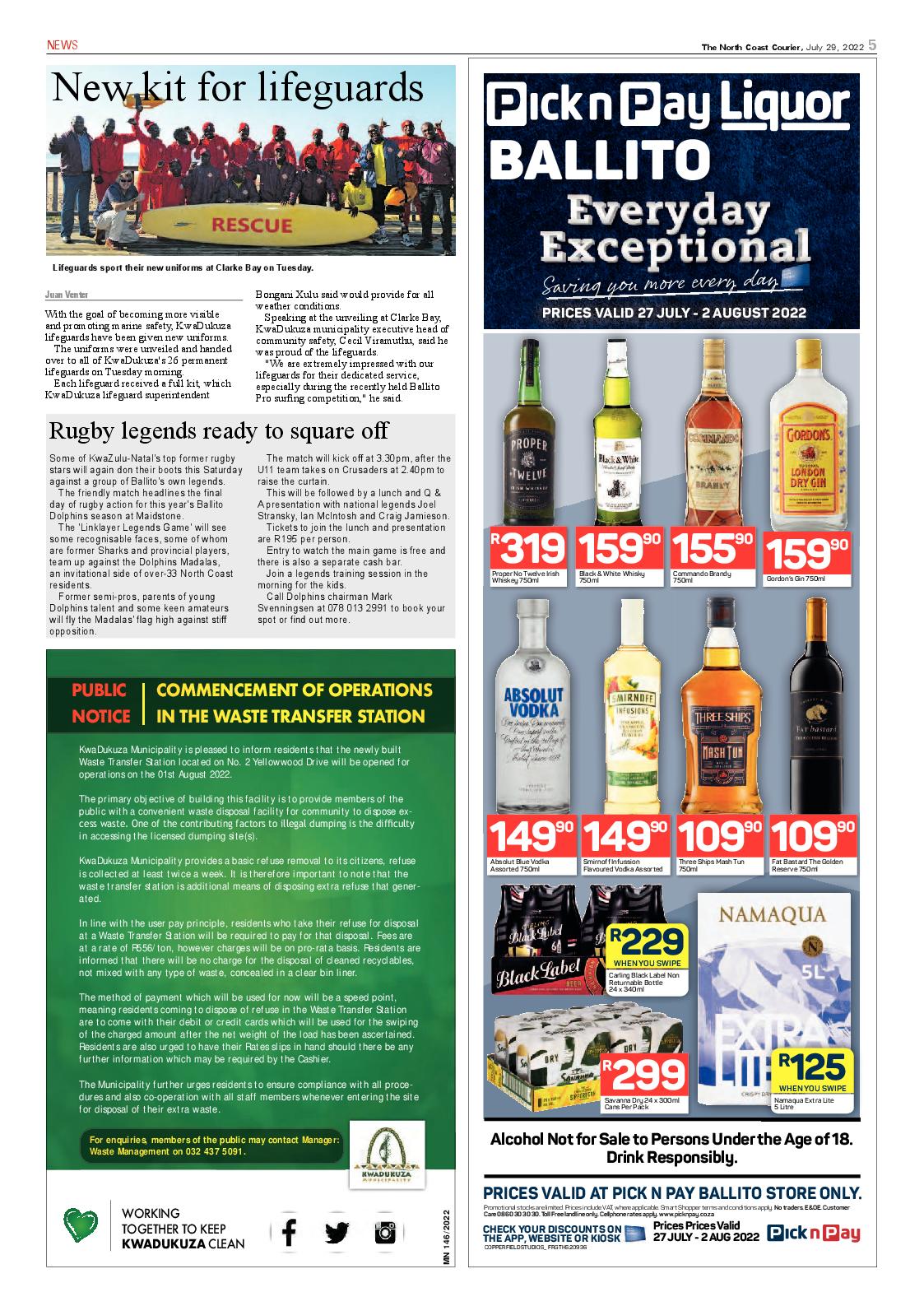 North Coast Courier 29 July 2022 page 5