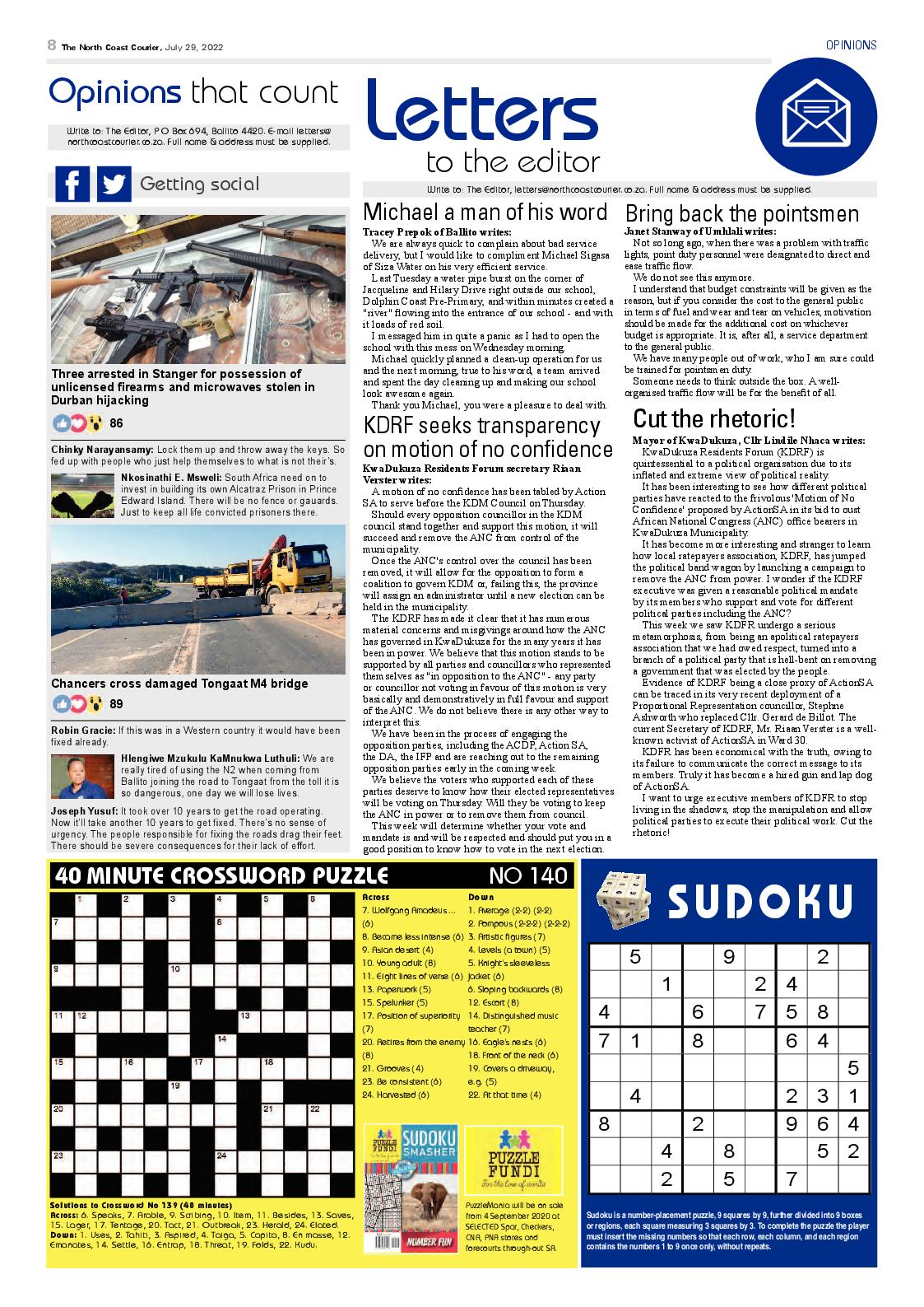 North Coast Courier 29 July 2022 page 8