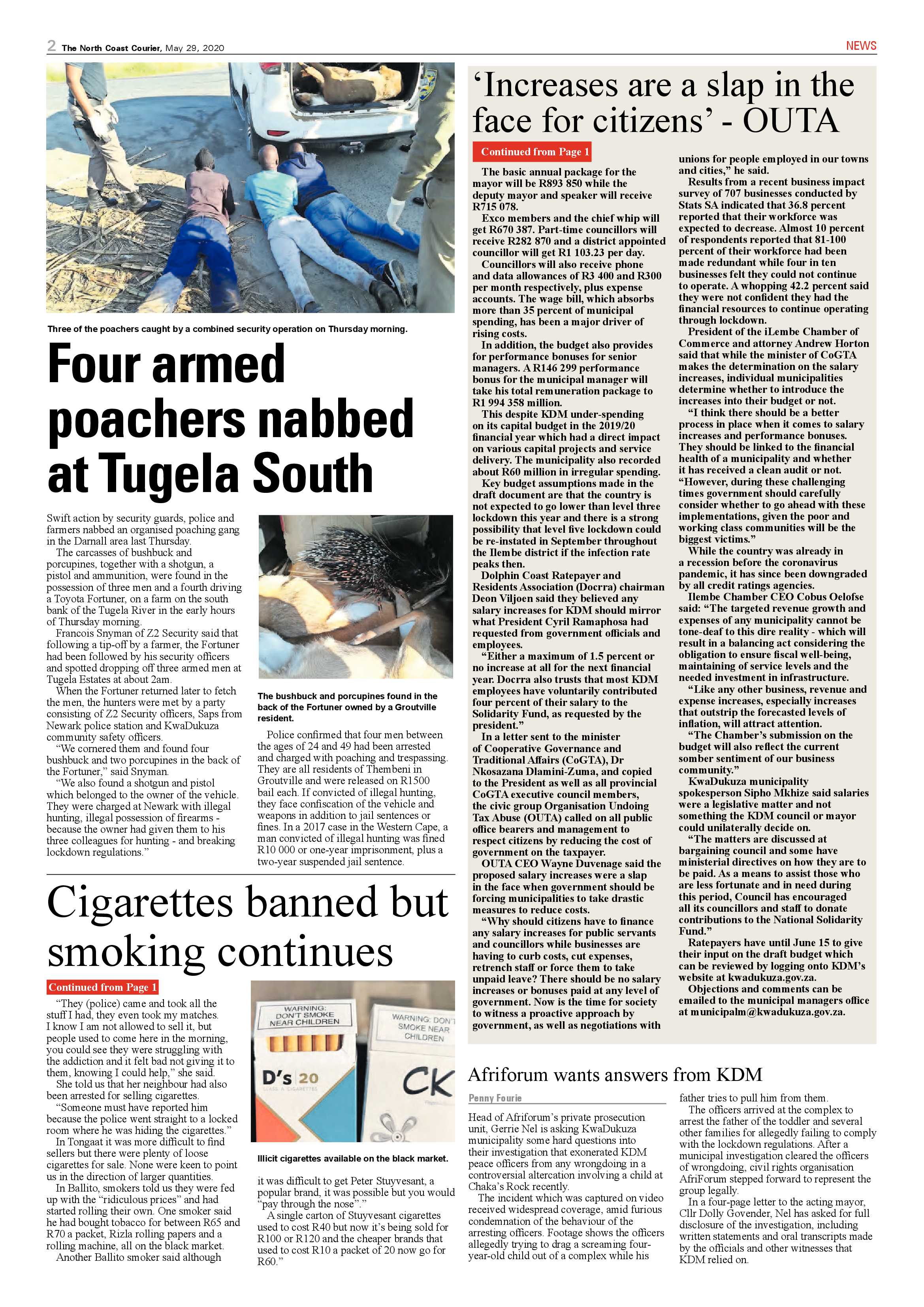 North Coast Courier 29 May 2020 page 2