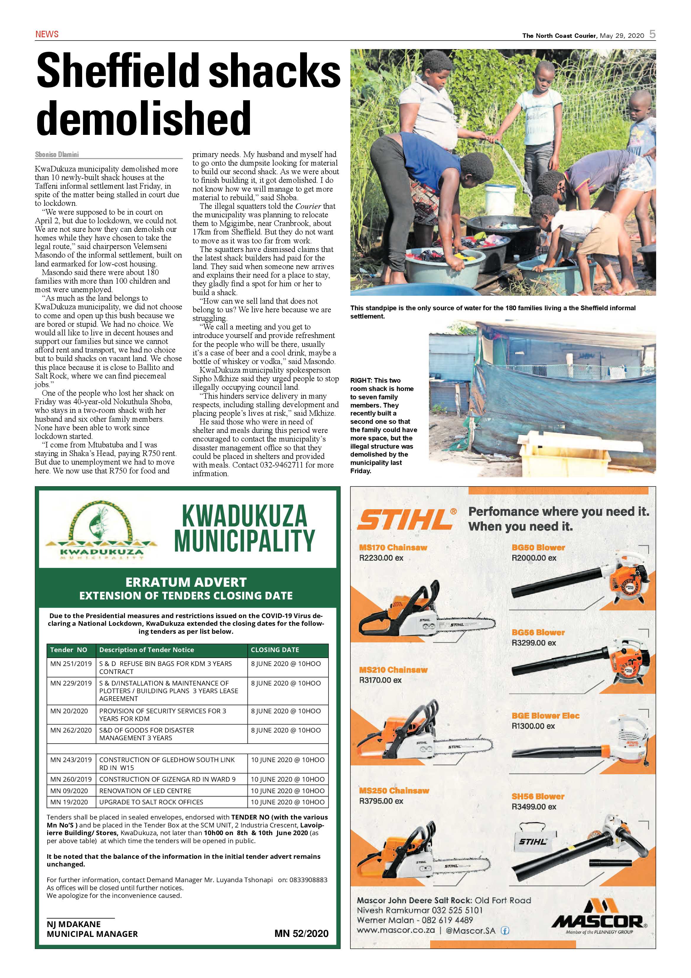 North Coast Courier 29 May 2020 page 5
