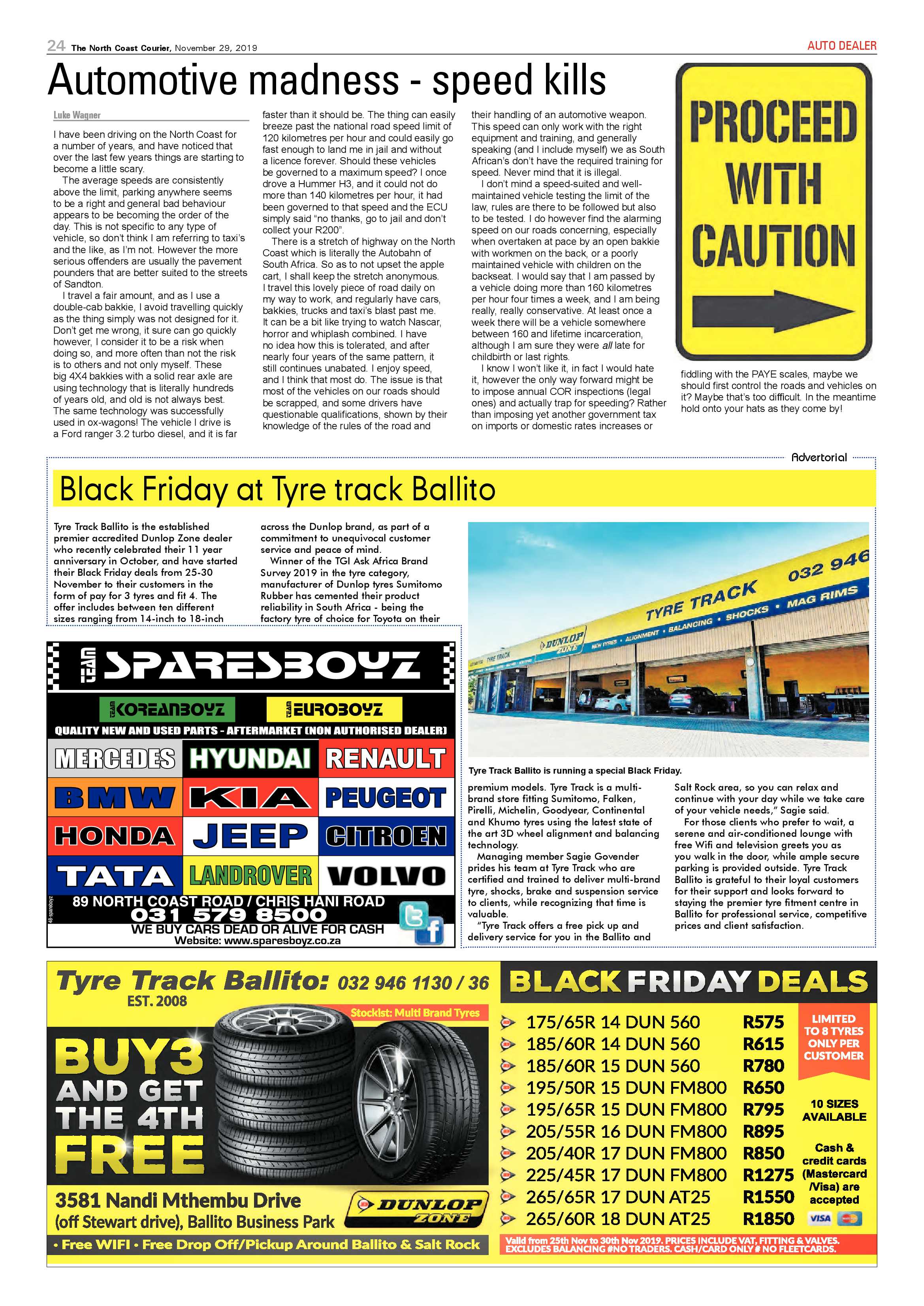 North Coast Courier 29 November 2019 page 24