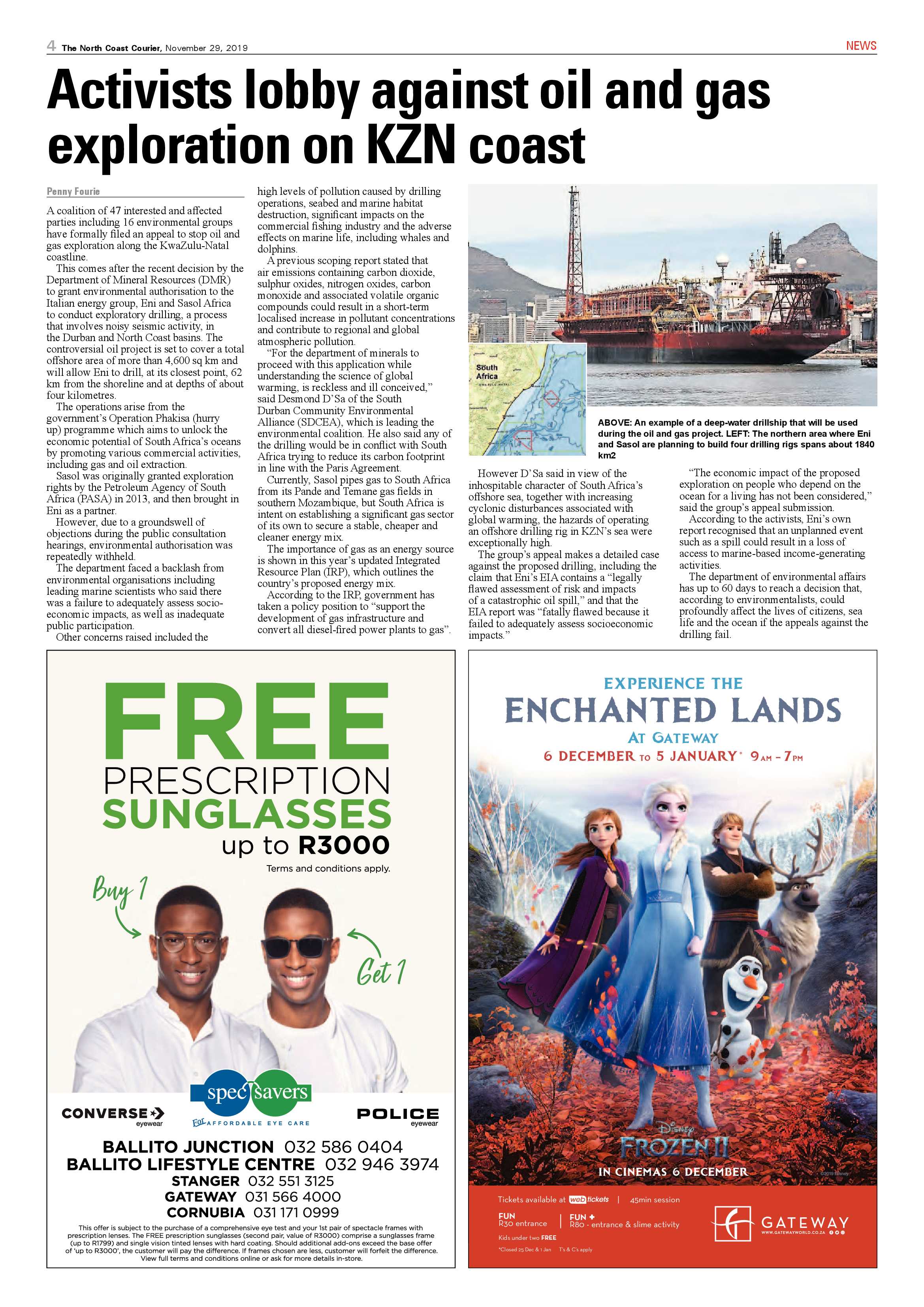 North Coast Courier 29 November 2019 page 4
