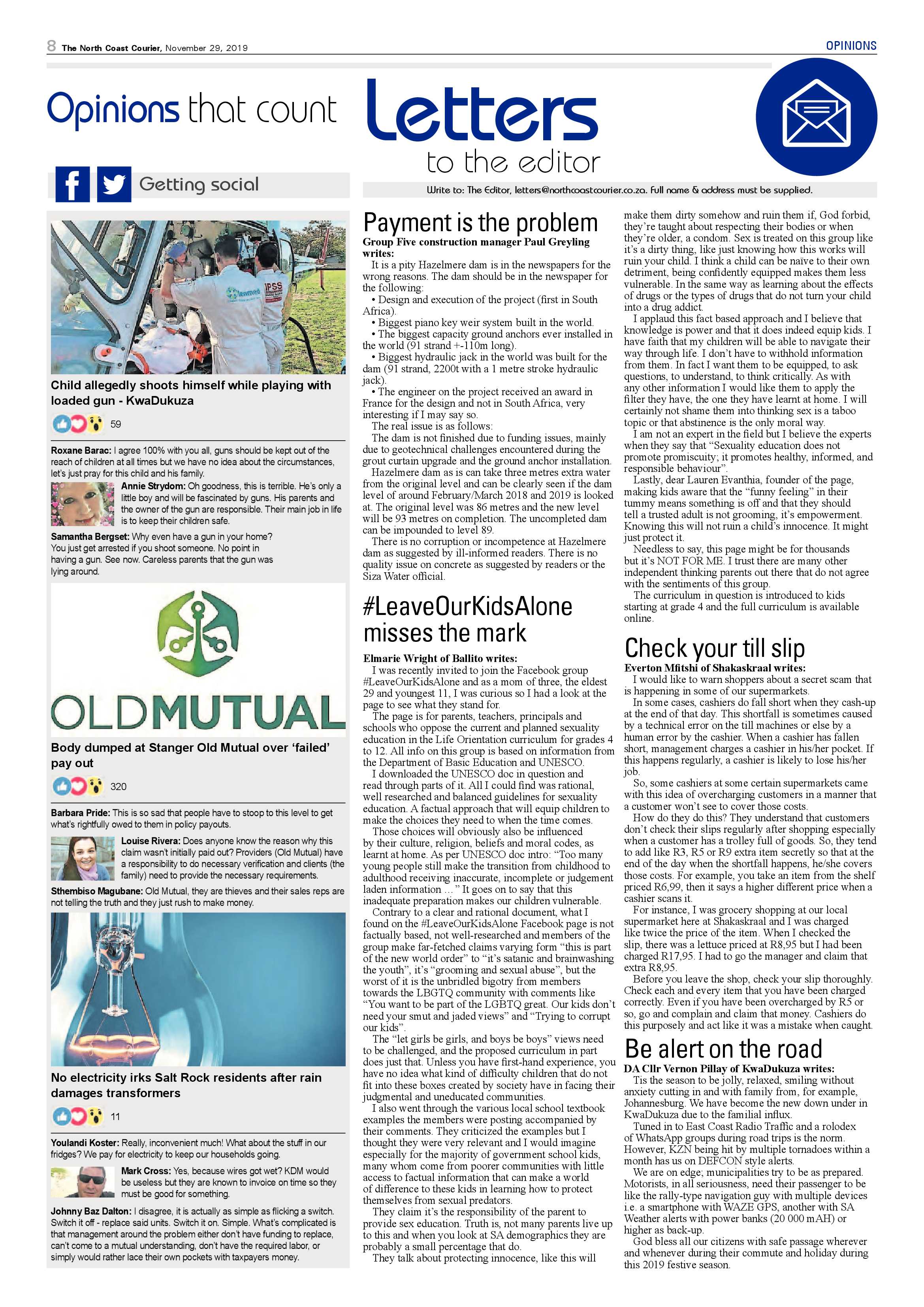 North Coast Courier 29 November 2019 page 8