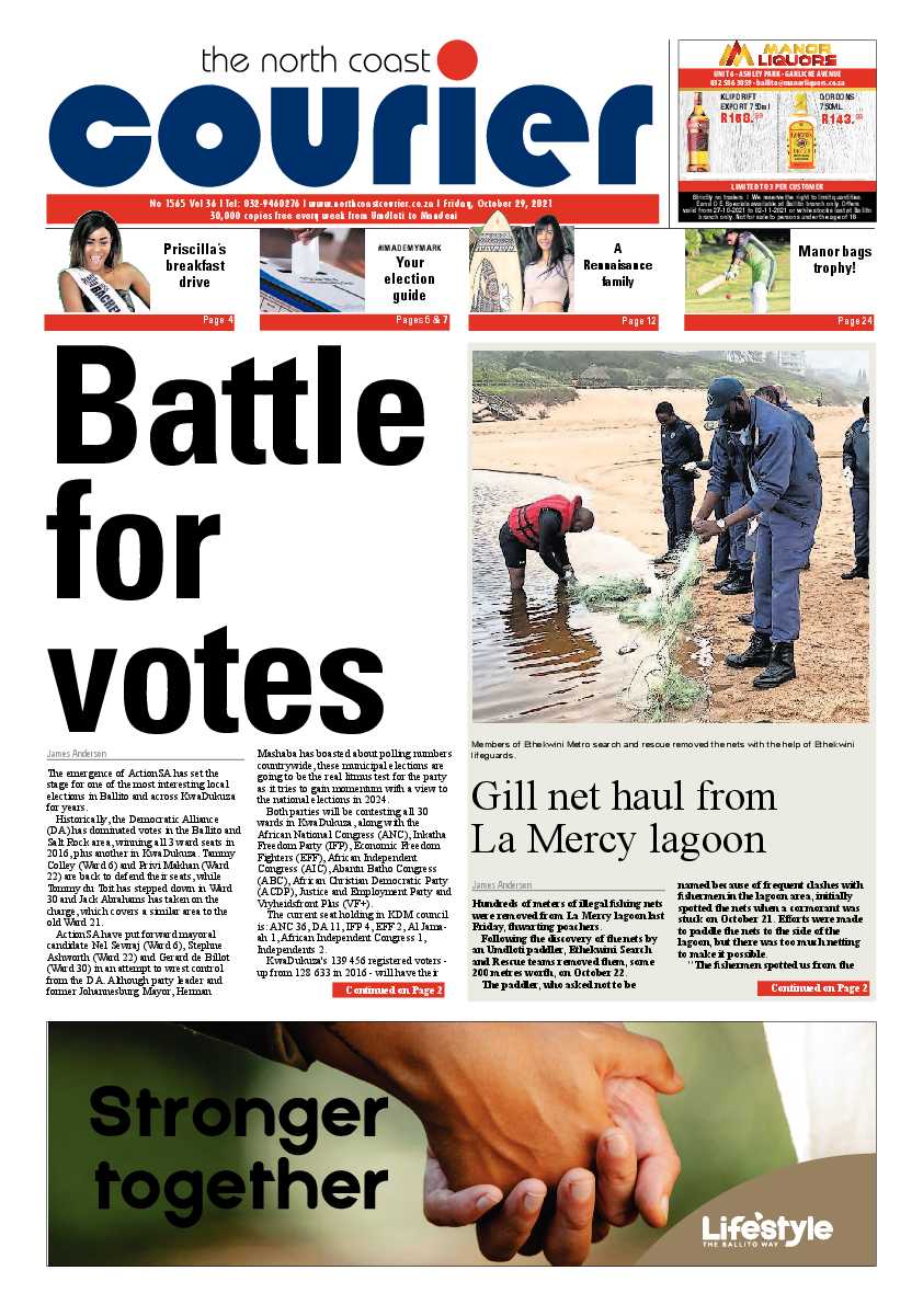 North Coast Courier 29 October 2021 page 1