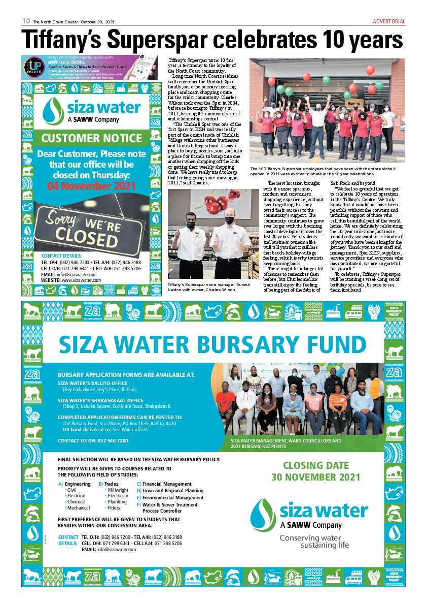 North Coast Courier 29 October 2021 page 10