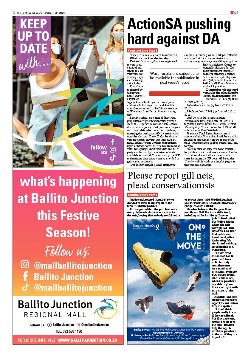 North Coast Courier 29 October 2021 page 2