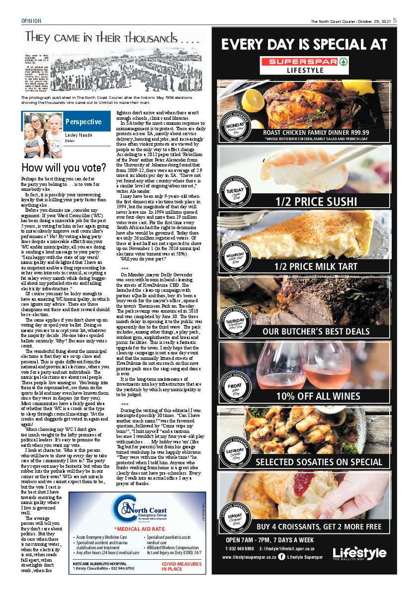 North Coast Courier 29 October 2021 page 5