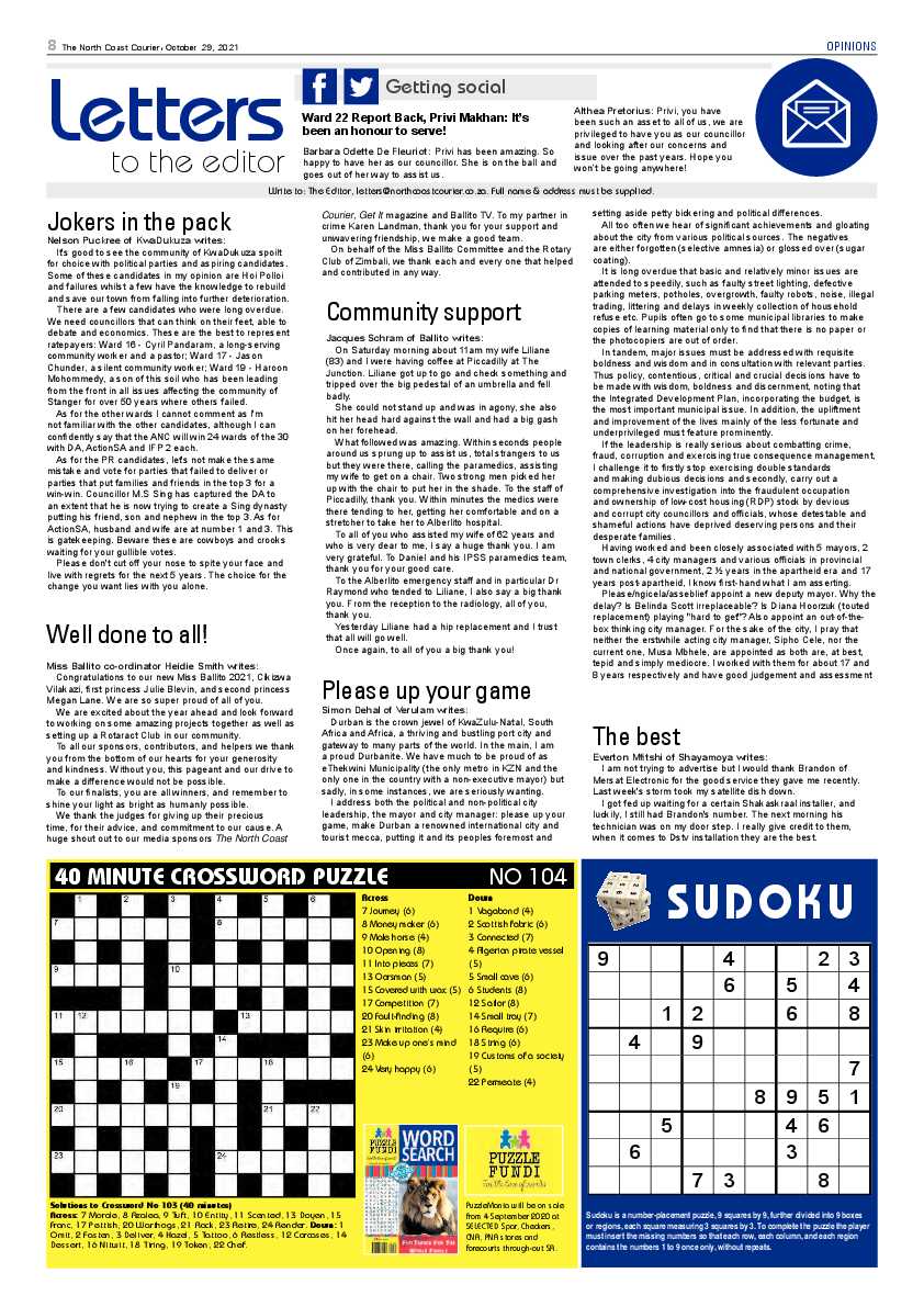 North Coast Courier 29 October 2021 page 8
