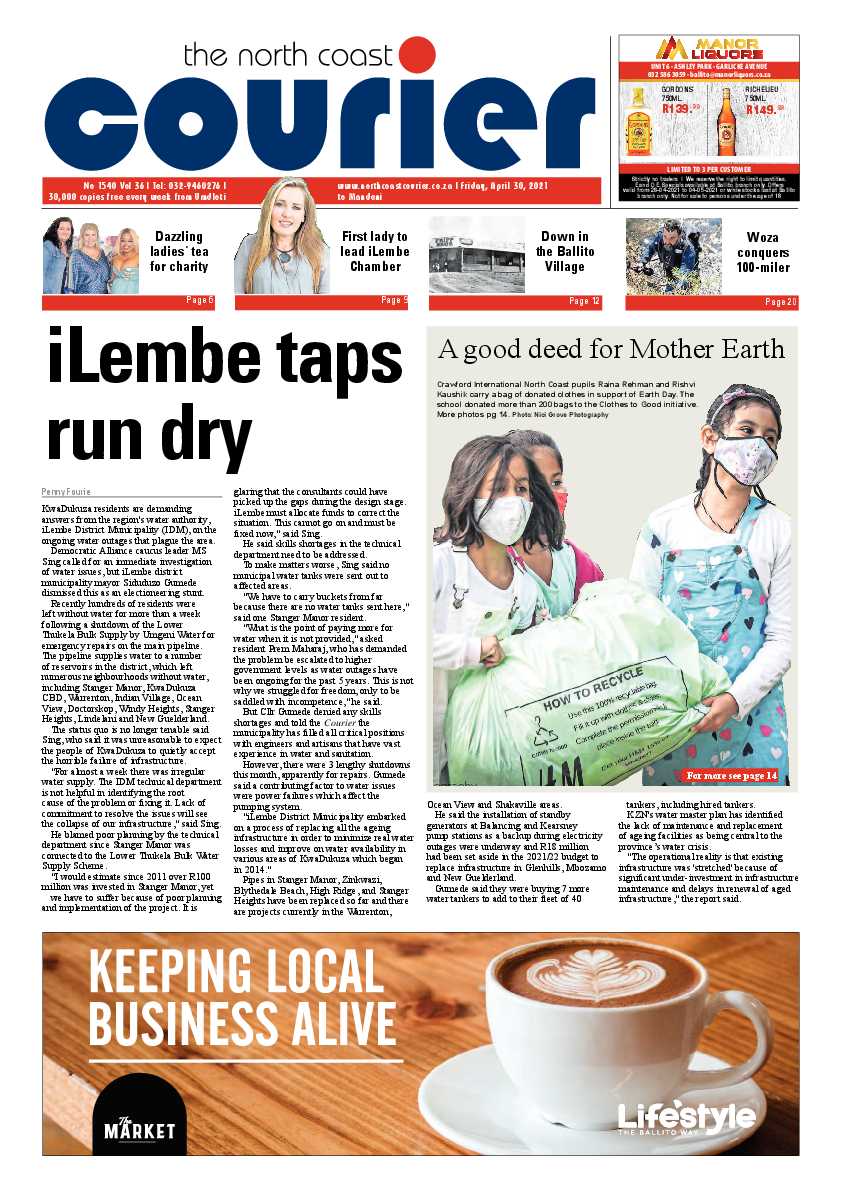 North Coast Courier 30 April 2021 page 1