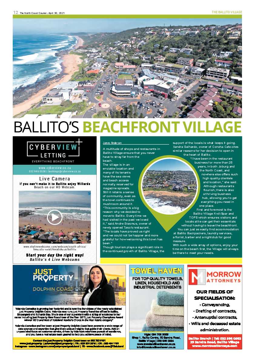 North Coast Courier 30 April 2021 page 12
