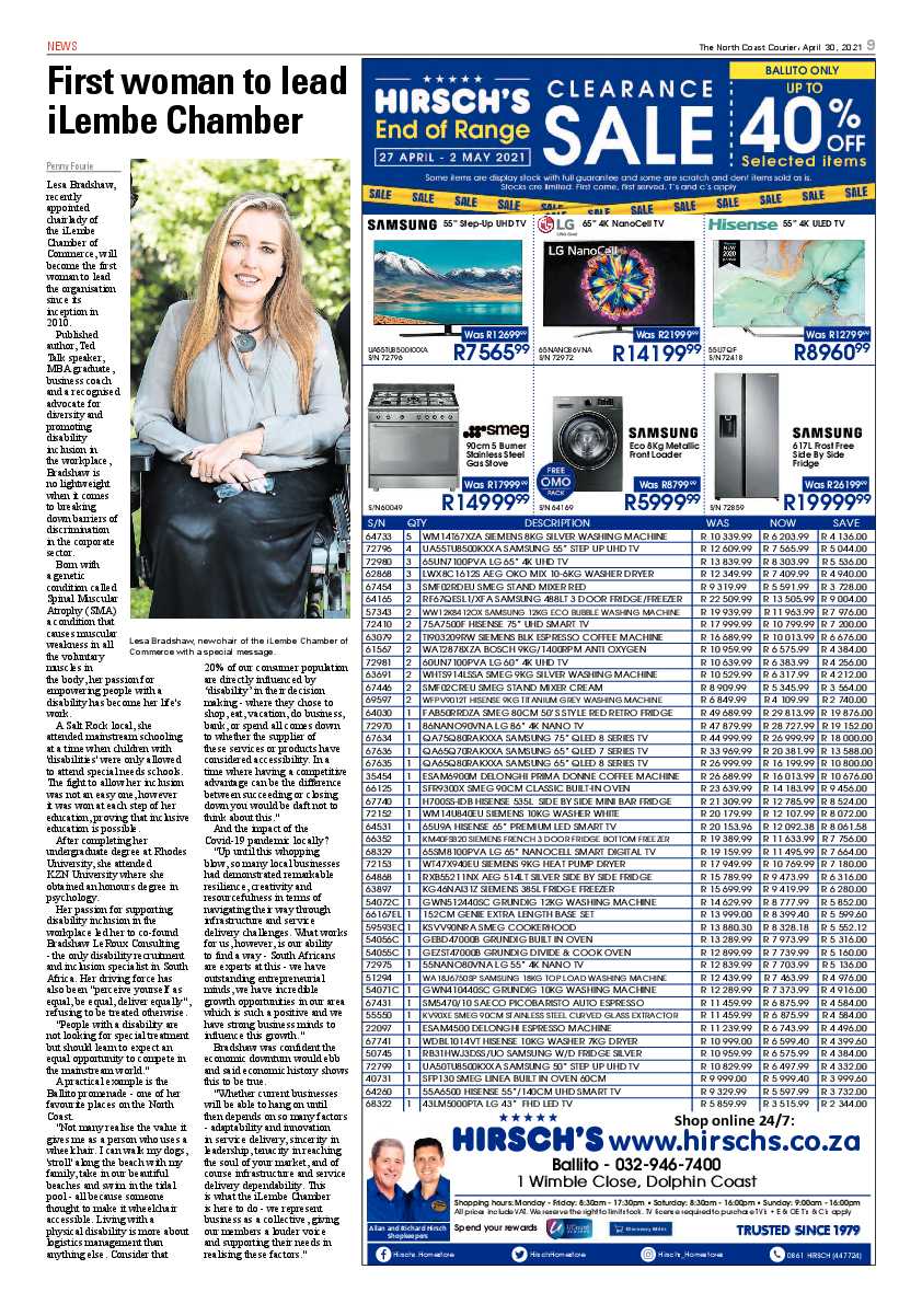 North Coast Courier 30 April 2021 page 9