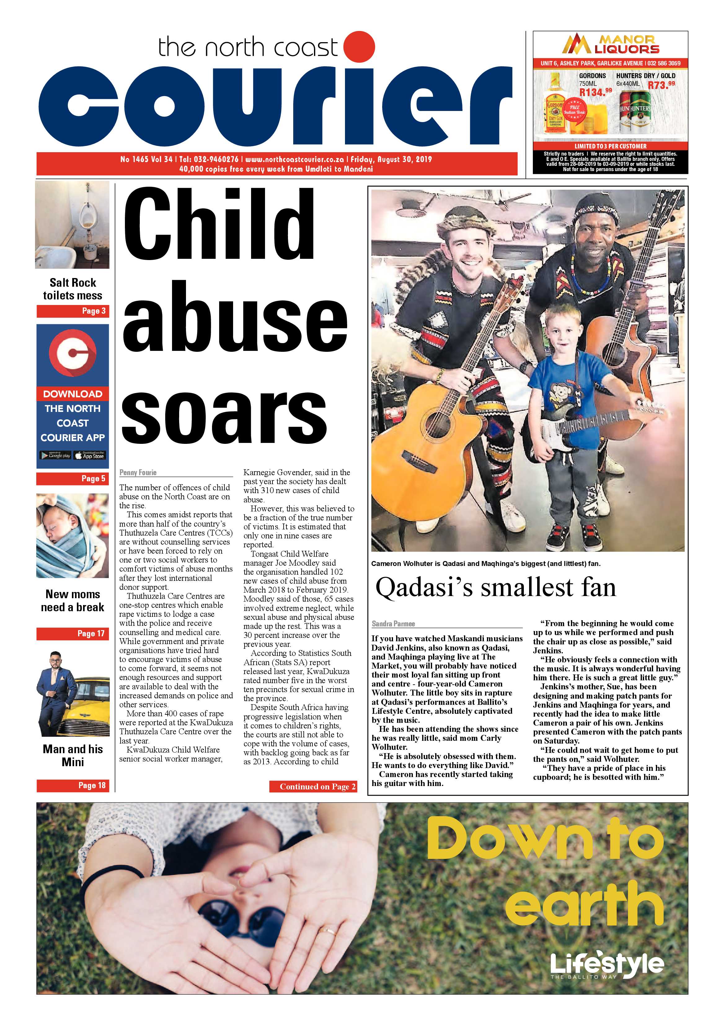North Coast Courier 30 August 2019 page 1