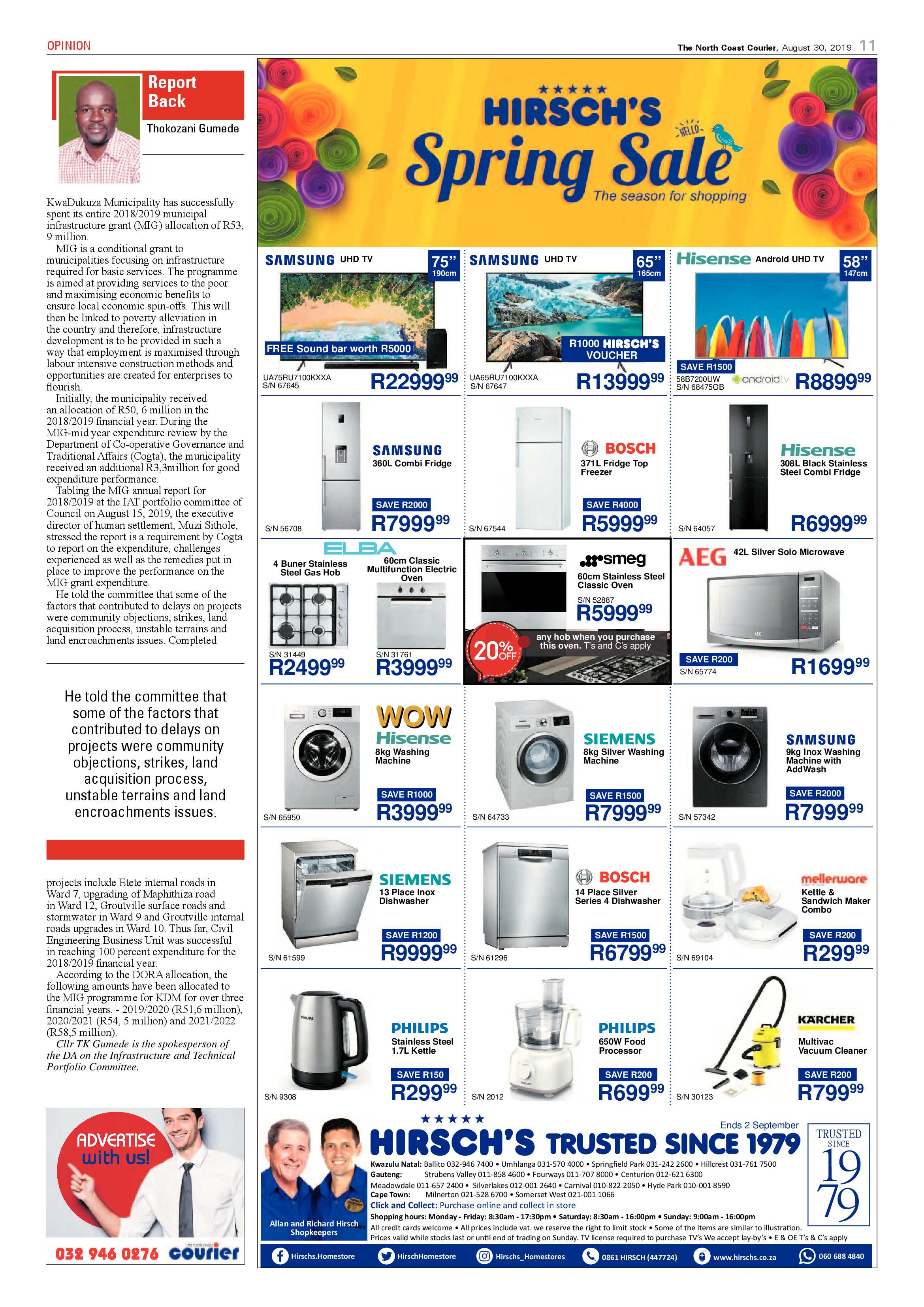 North Coast Courier 30 August 2019 page 11