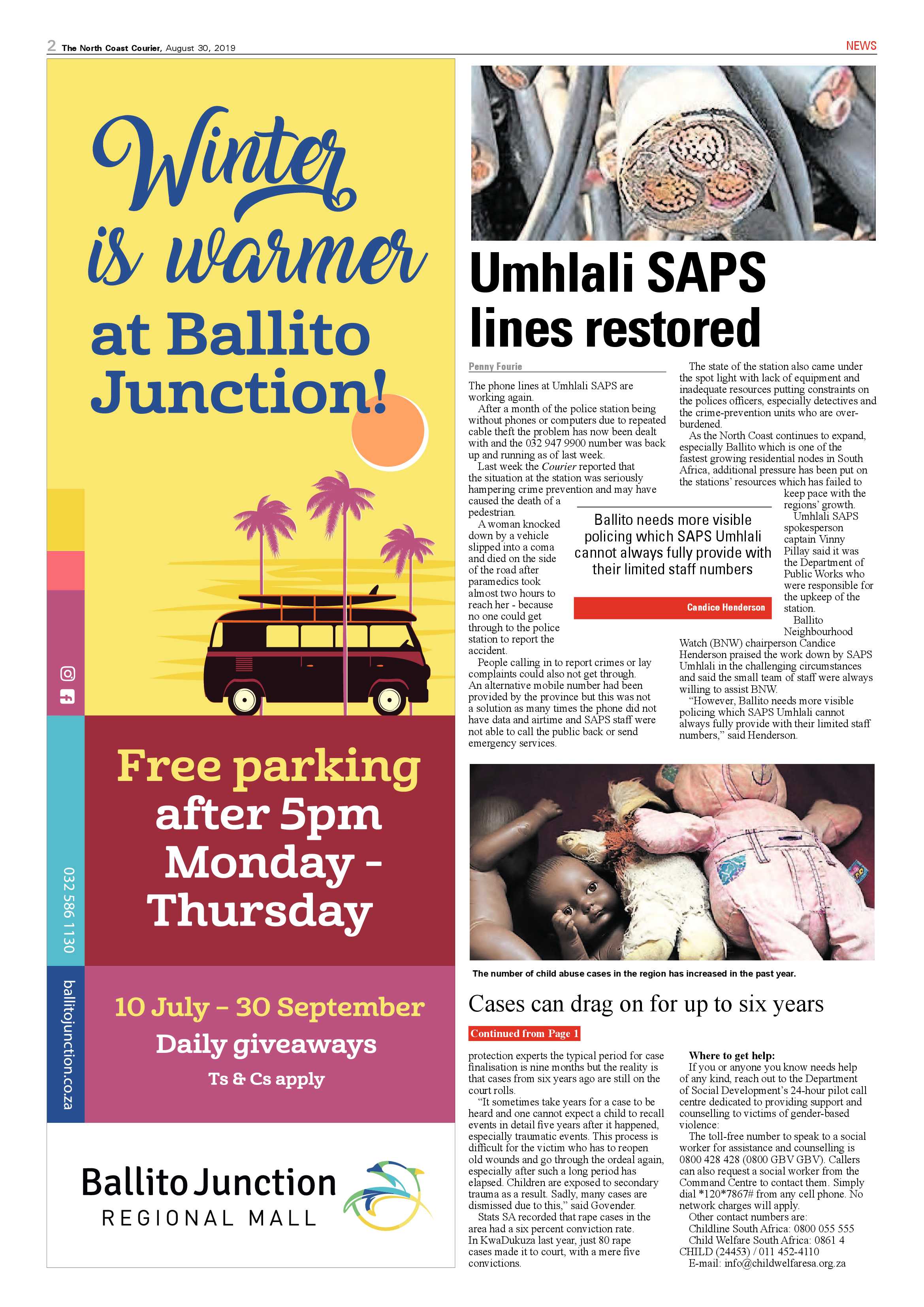 North Coast Courier 30 August 2019 page 2