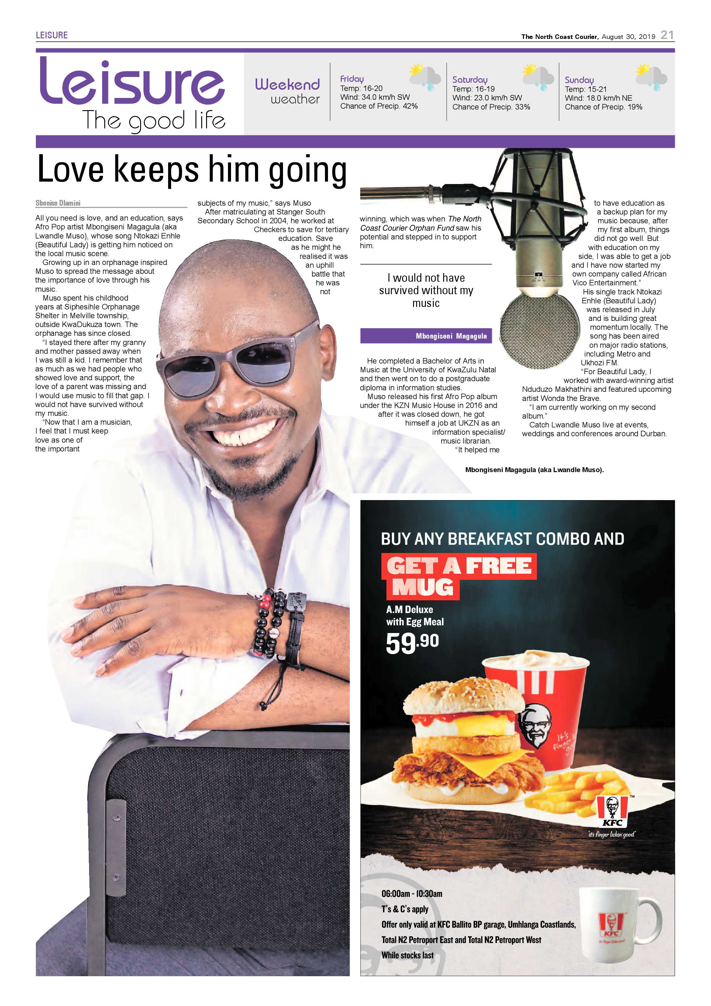 North Coast Courier 30 August 2019 page 21