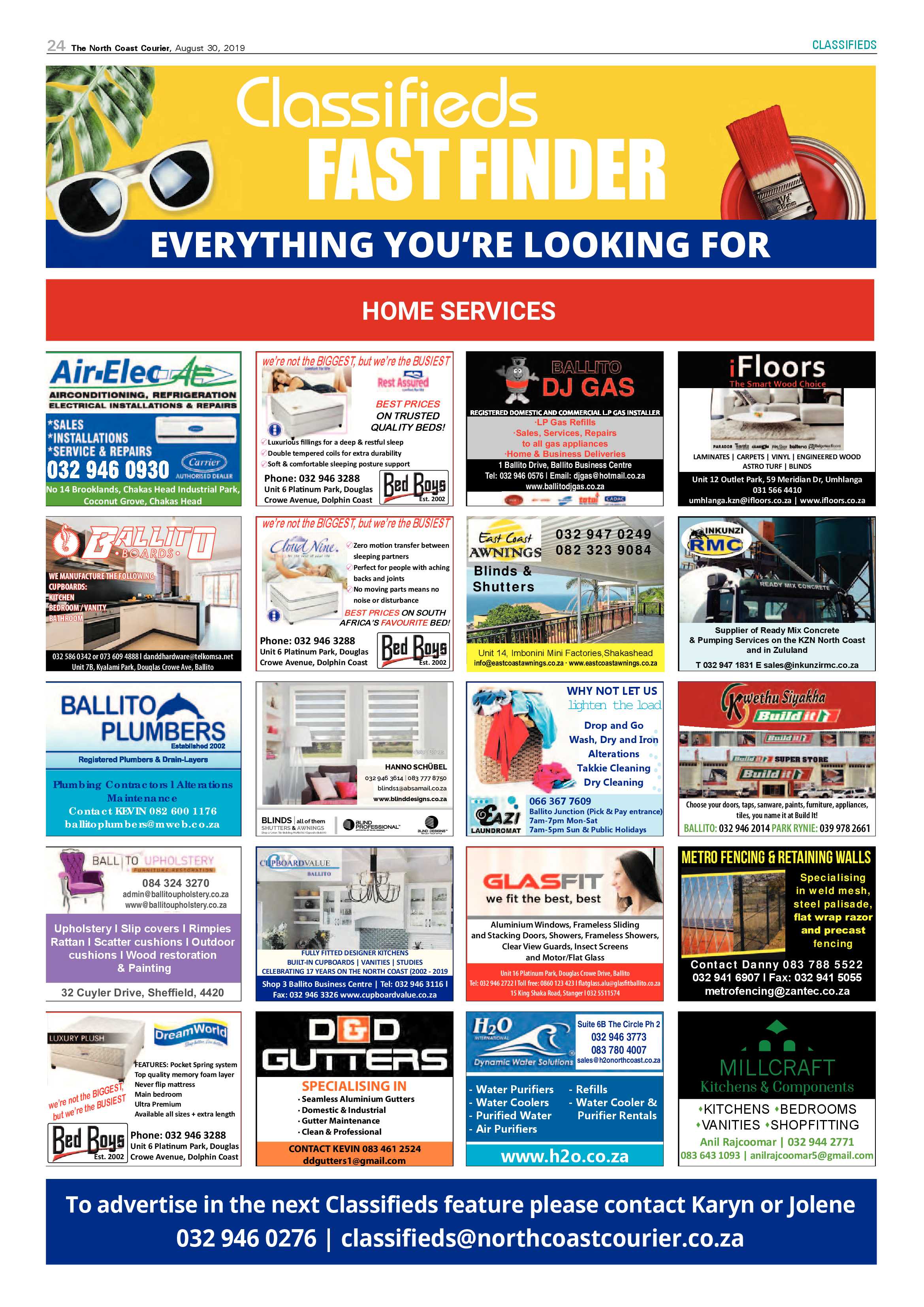 North Coast Courier 30 August 2019 page 24