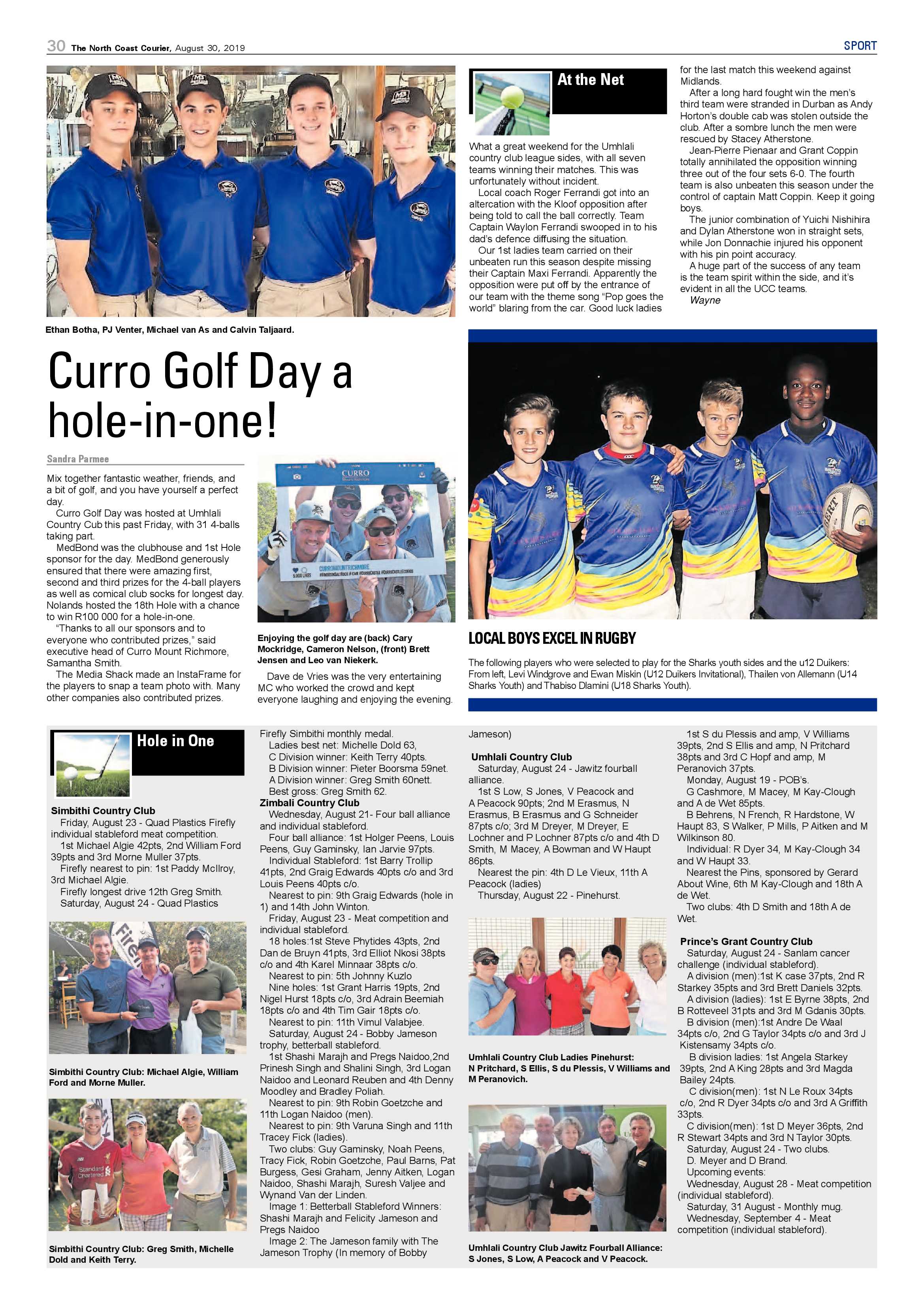 North Coast Courier 30 August 2019 page 30