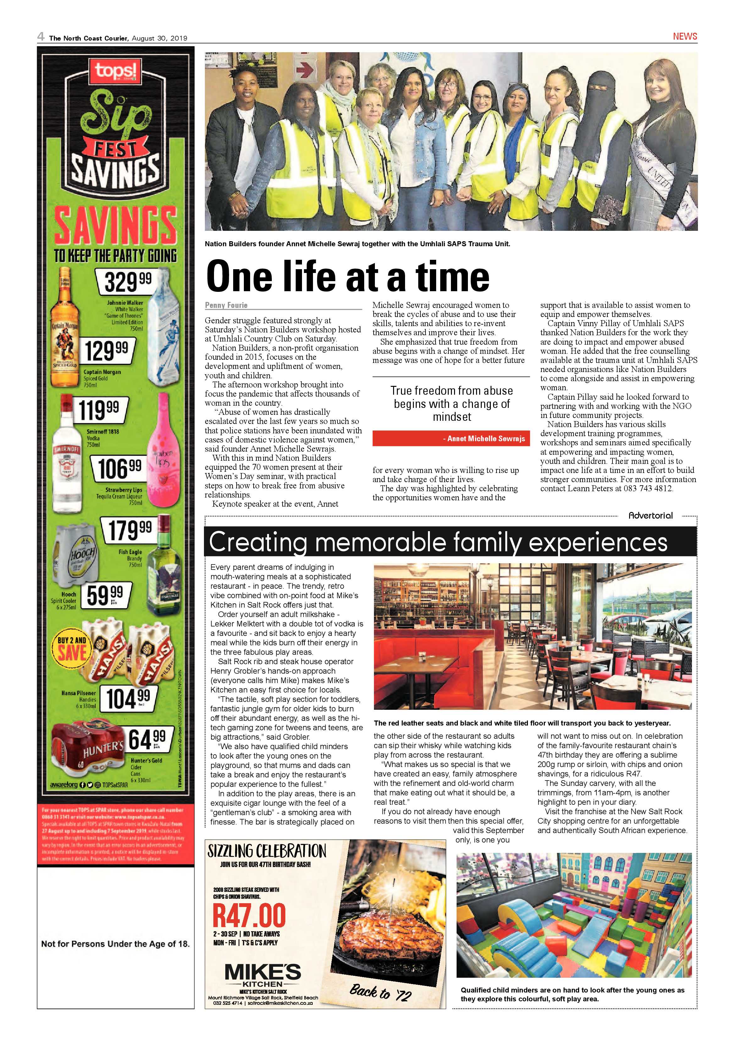 North Coast Courier 30 August 2019 page 4