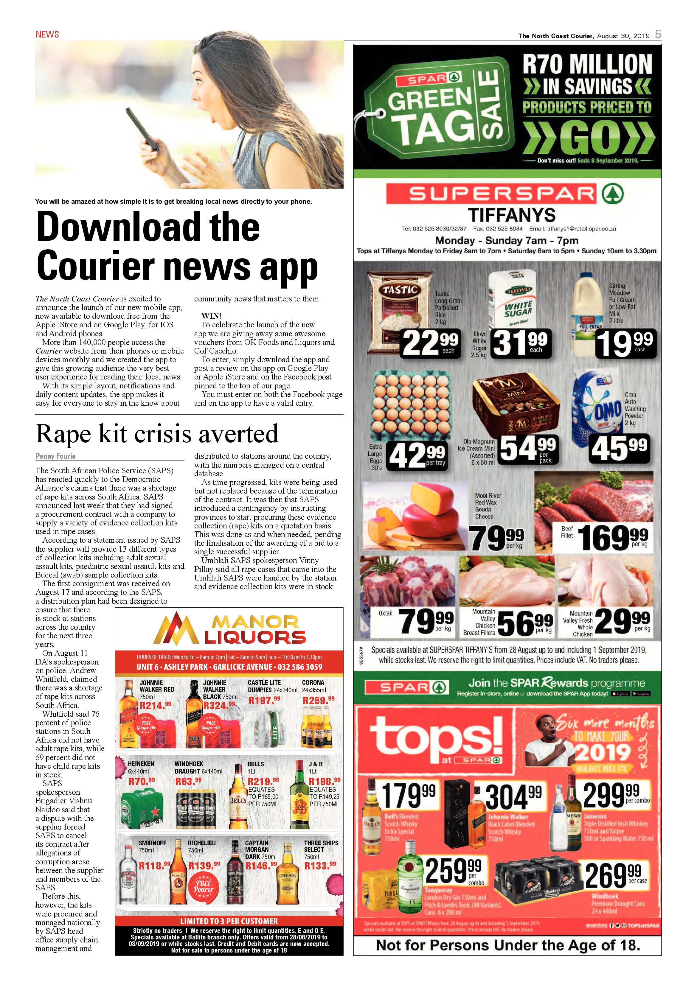 North Coast Courier 30 August 2019 page 5