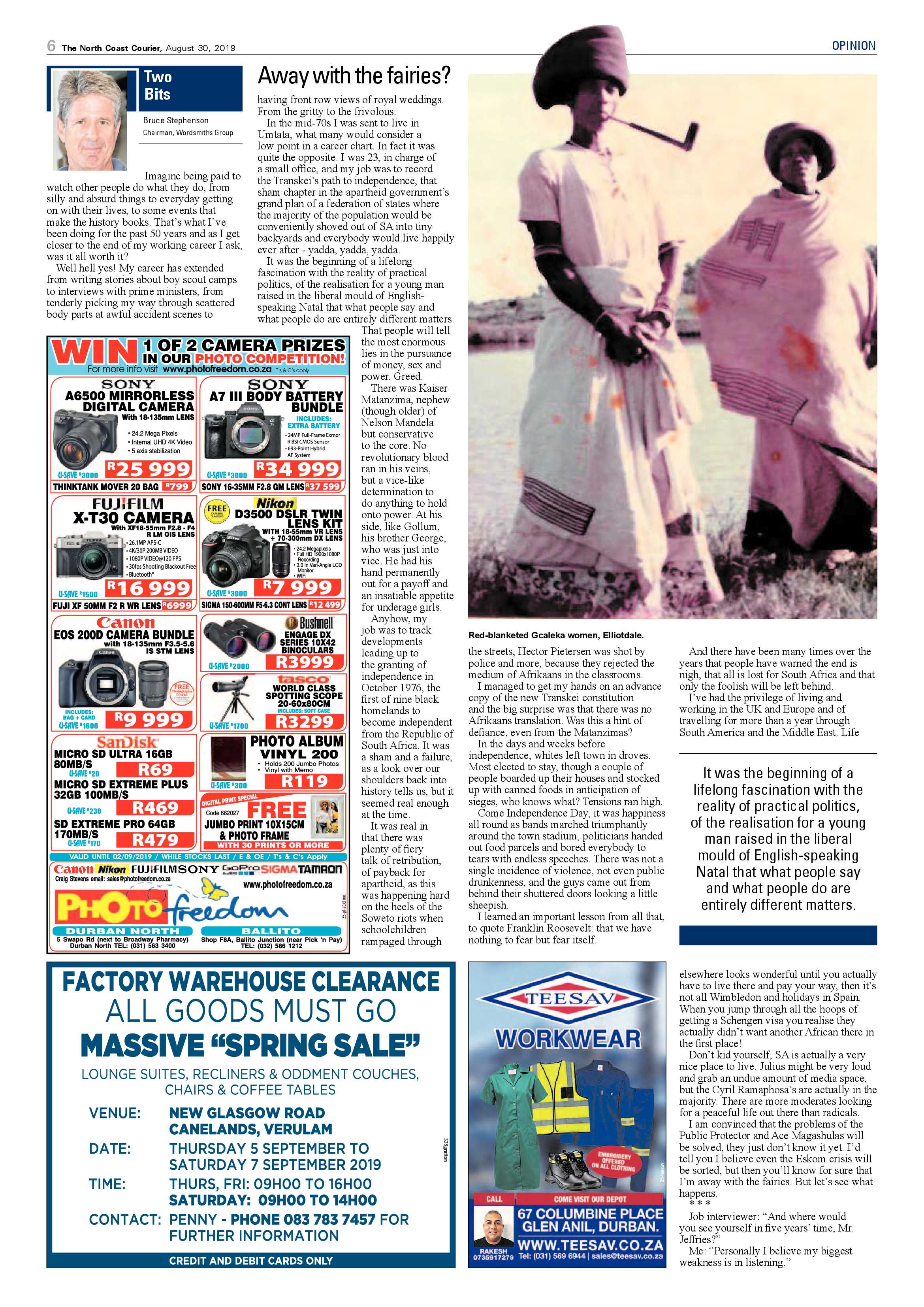 North Coast Courier 30 August 2019 page 6