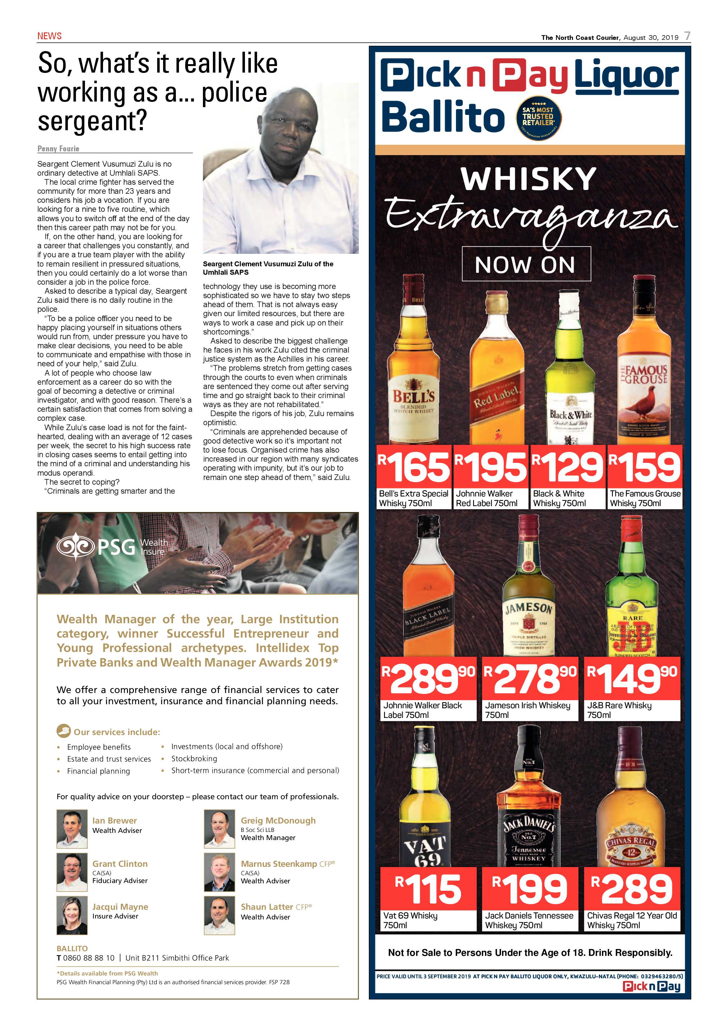North Coast Courier 30 August 2019 page 7