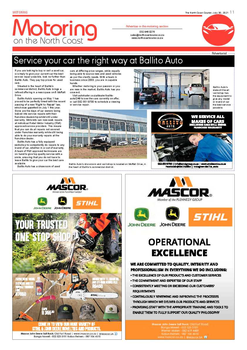 North Coast Courier 30 July 2021 page 11