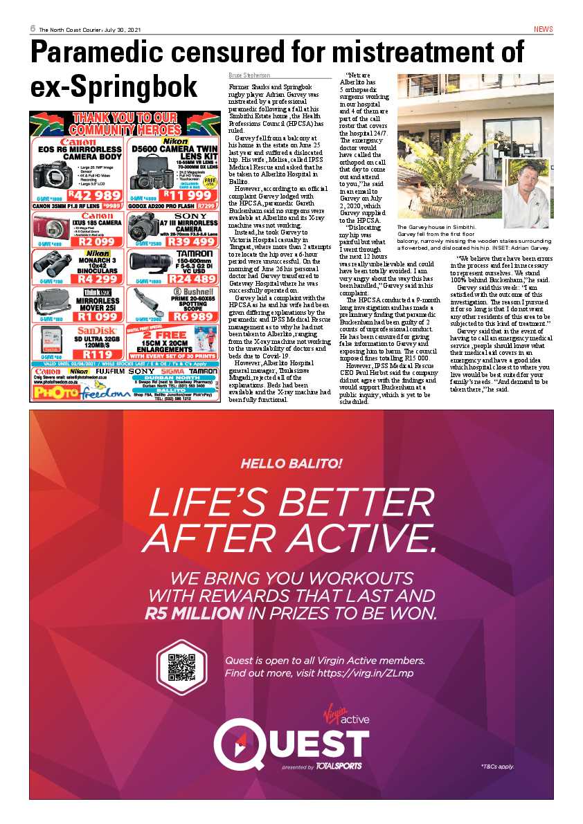 North Coast Courier 30 July 2021 page 6
