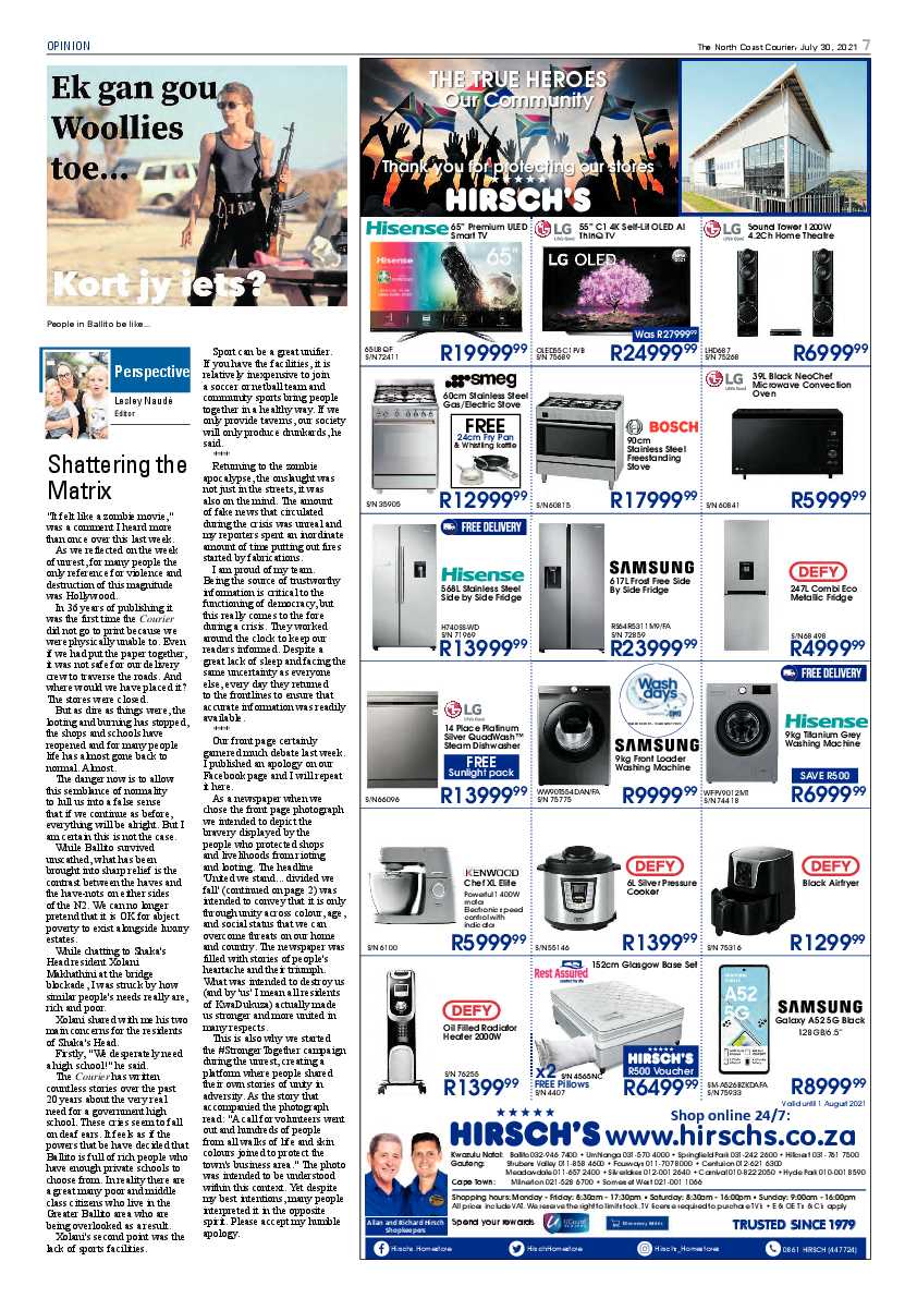 North Coast Courier 30 July 2021 page 7