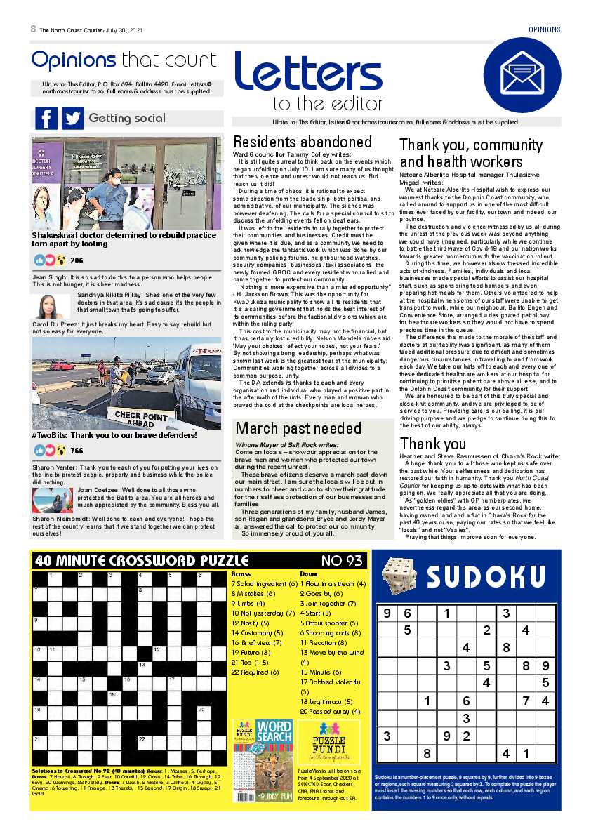 North Coast Courier 30 July 2021 page 8