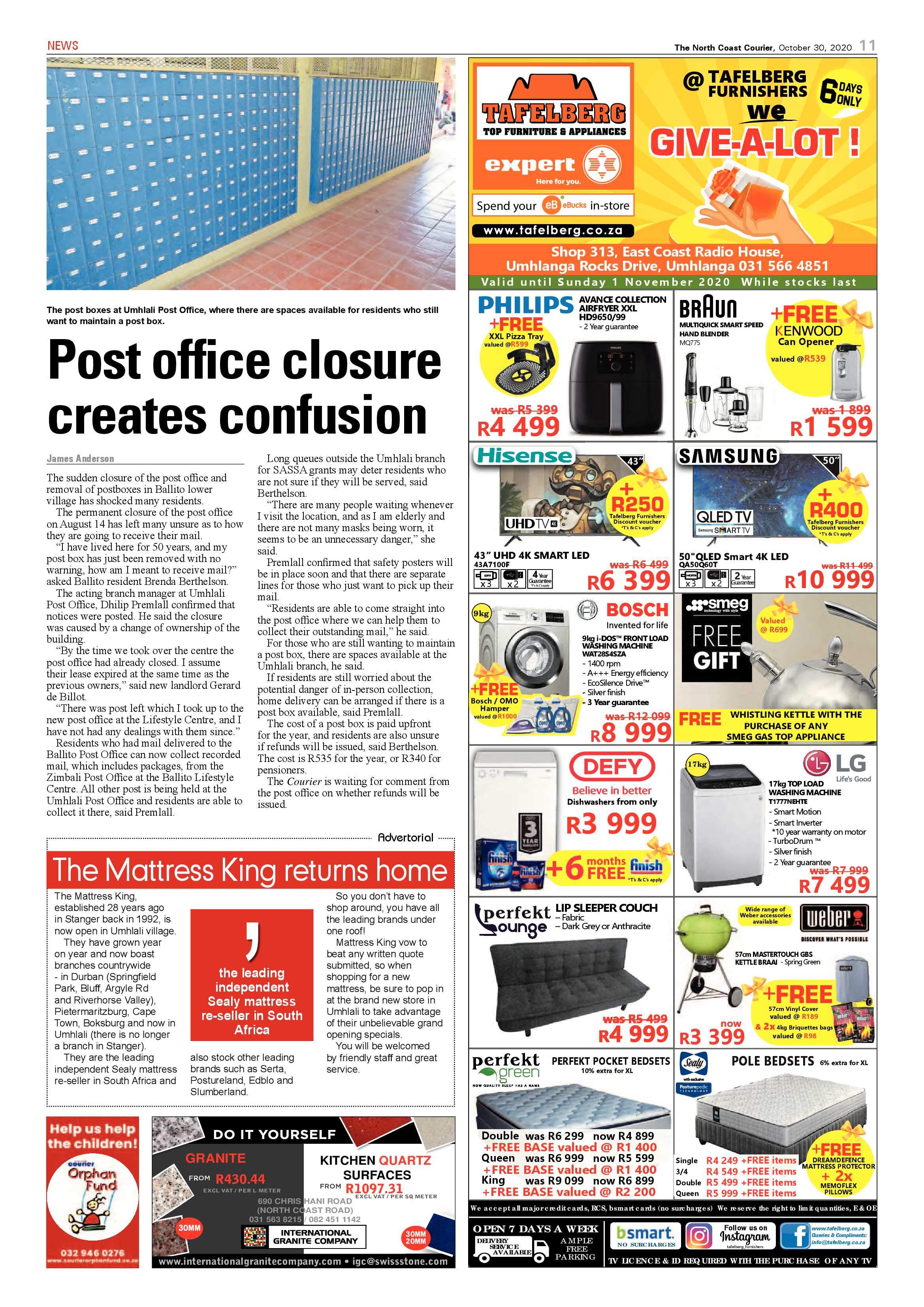 North Coast Courier 30 October 2020 page 11