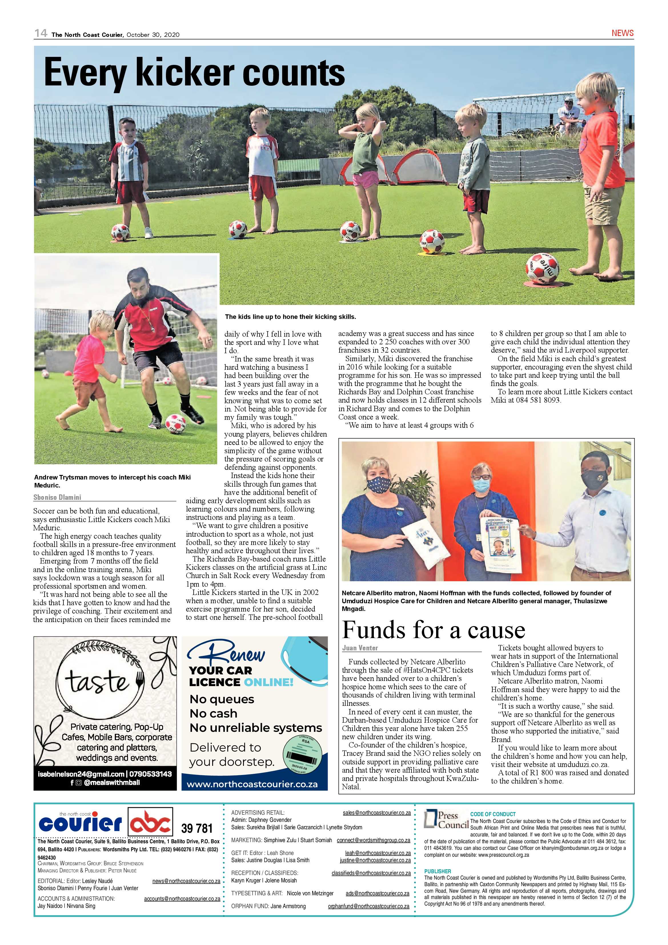 North Coast Courier 30 October 2020 page 14