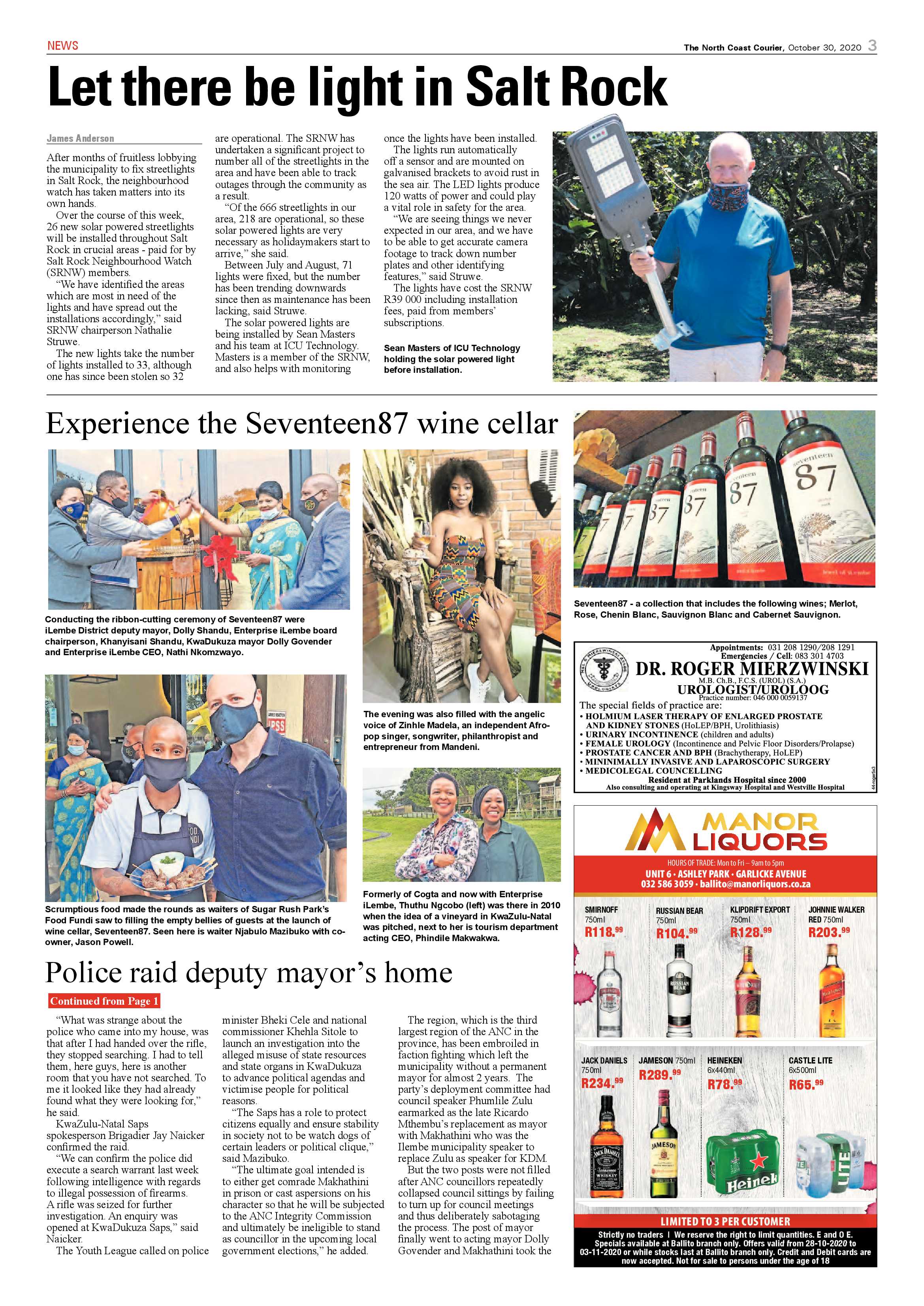 North Coast Courier 30 October 2020 page 3